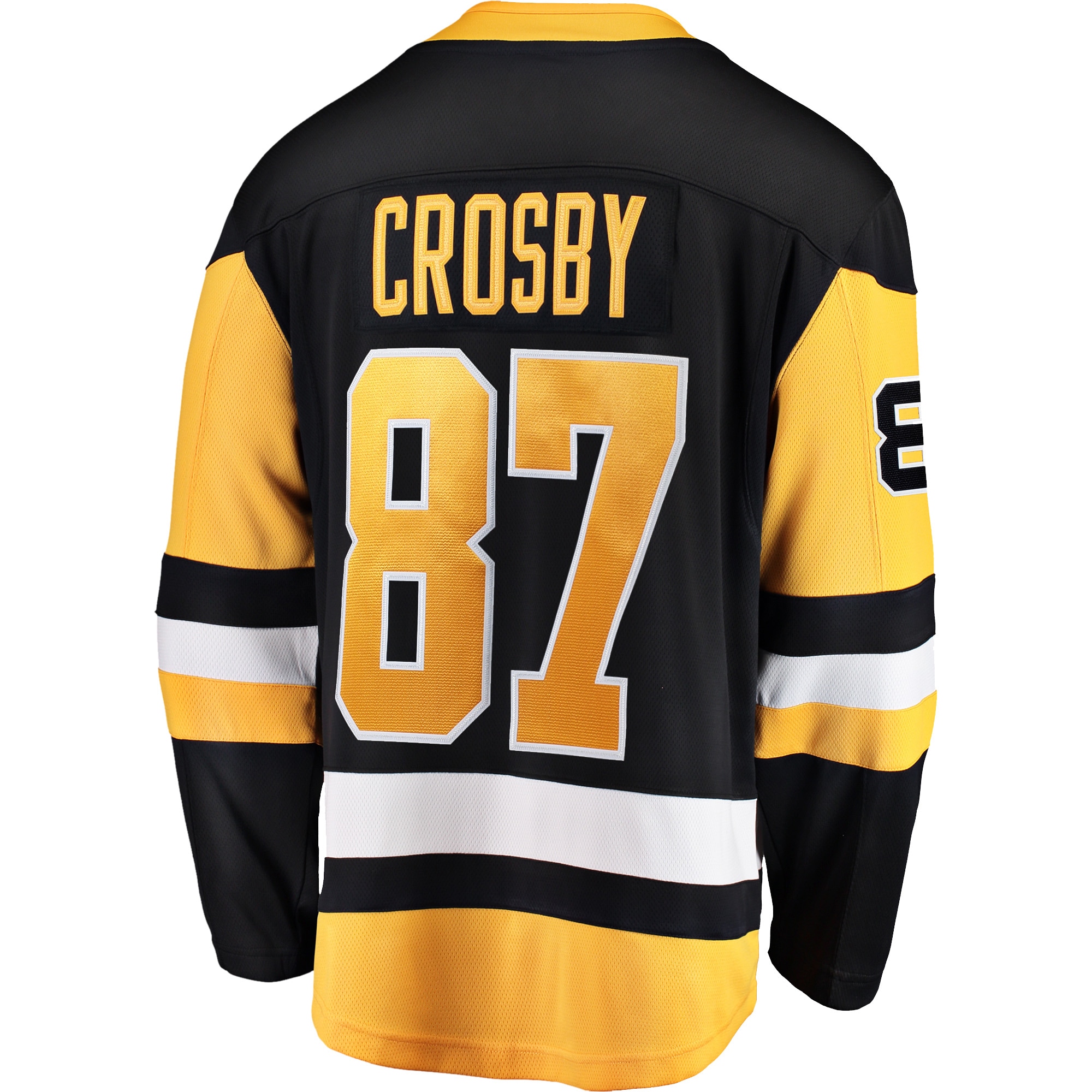 Sidney Crosby Pittsburgh Penguins Captain Patch Home Breakaway Jersey - Black