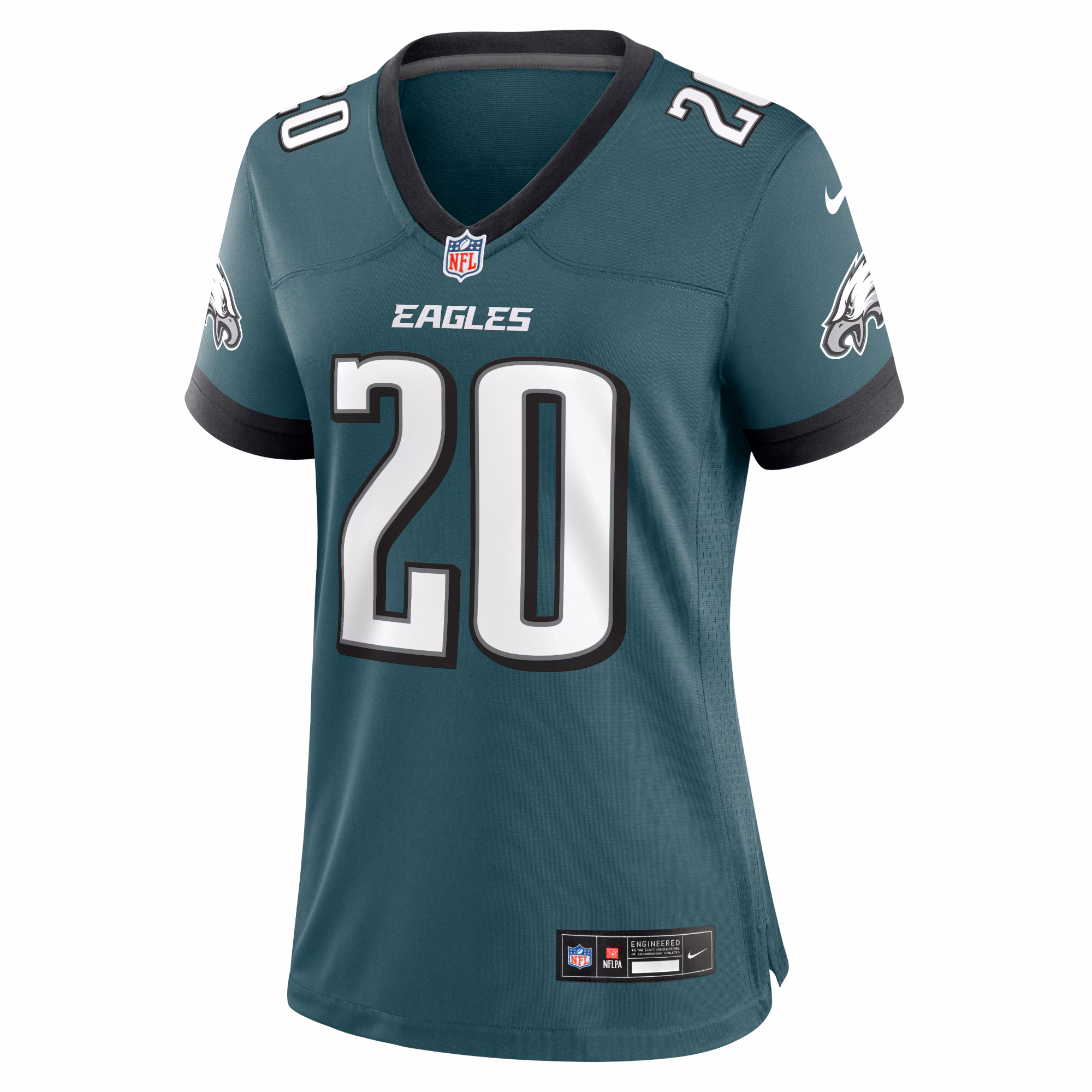 Brian Dawkins Philadelphia Eagles Women's Alternate Game Jersey - Black