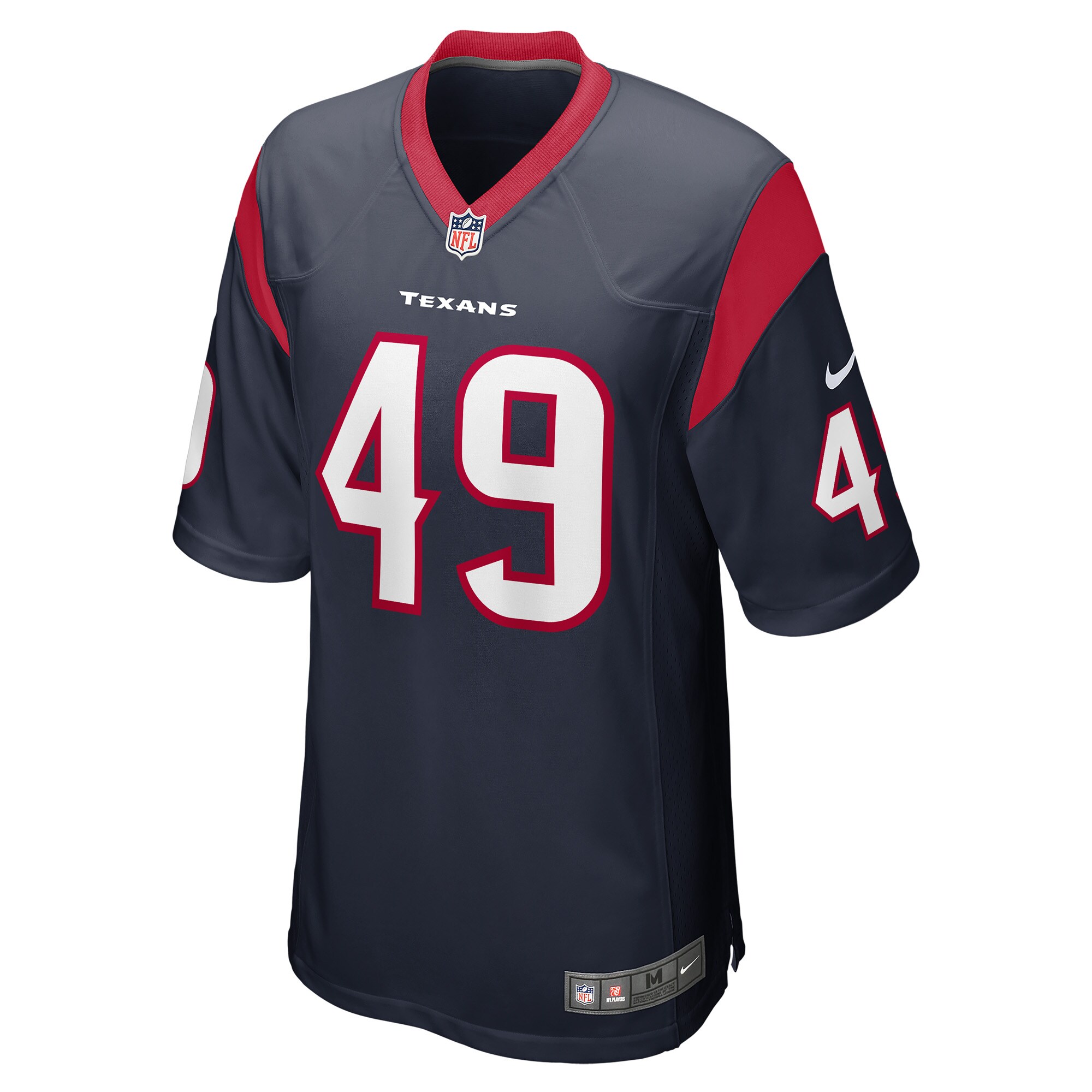 Jake Hansen Houston Texans  Game Player Jersey - Navy