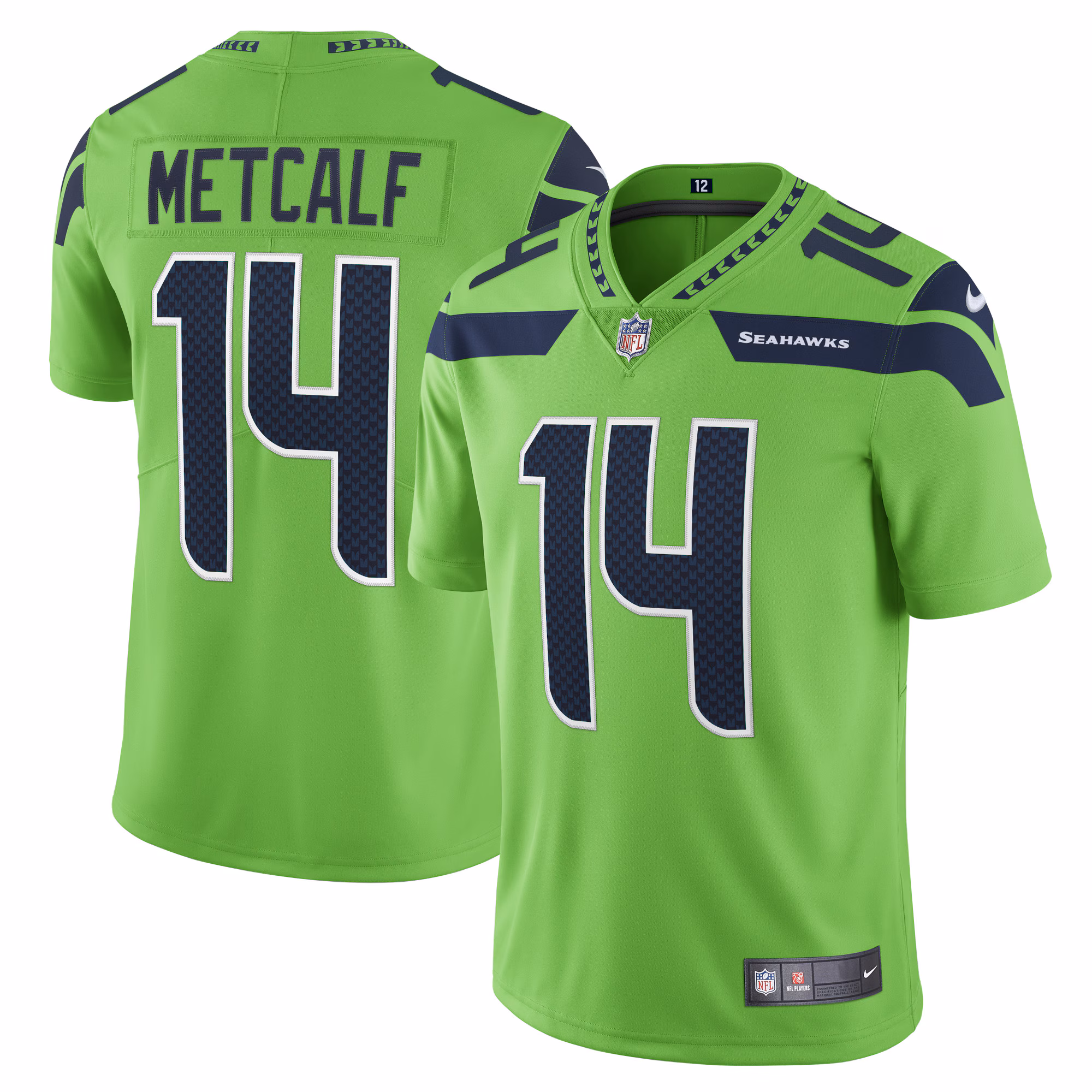 DK Metcalf Seattle Seahawks Vapor Limited Jersey - White