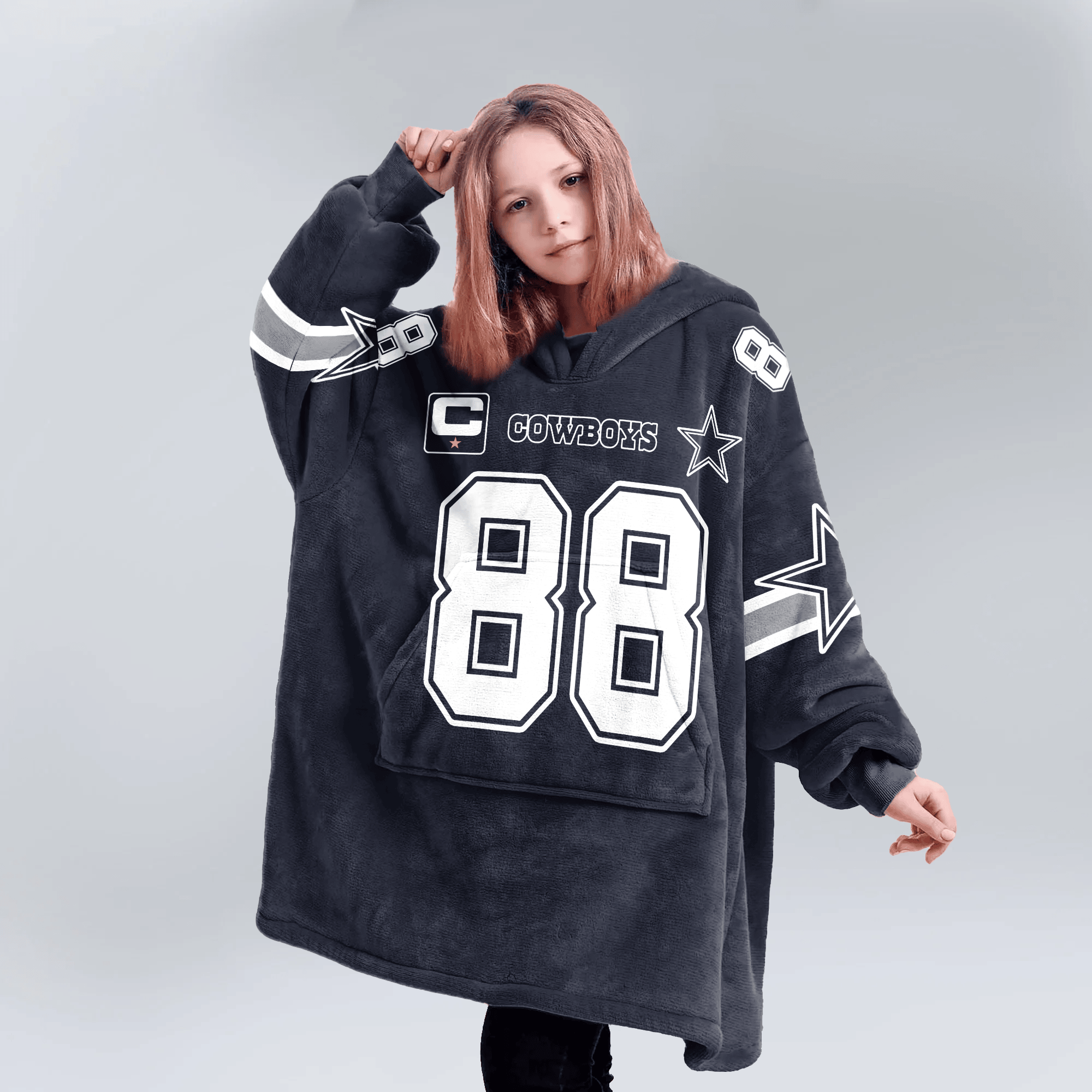 Kid C.L 88 Captain Dallas Football Unisex Blanket Hoodie