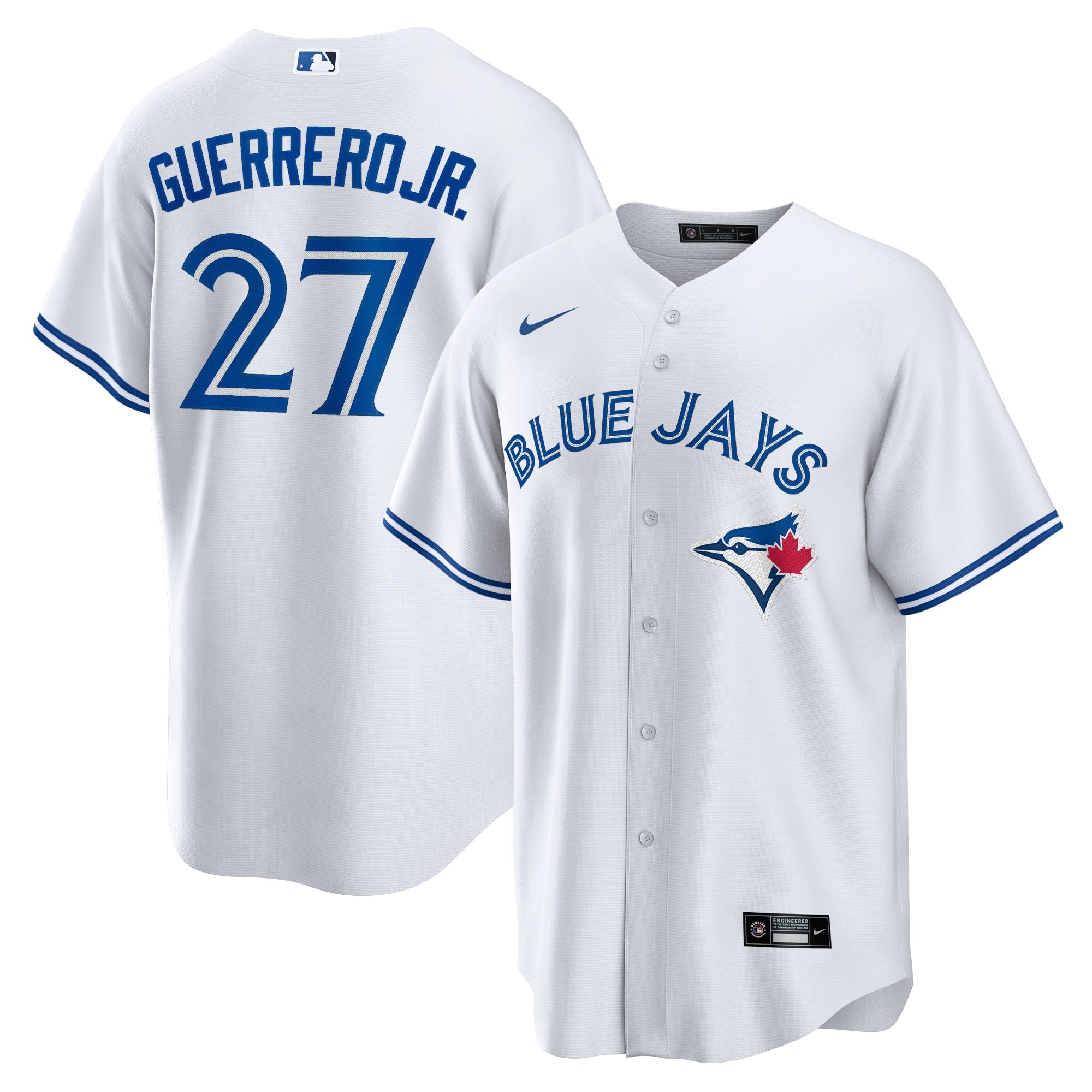 Men's Toronto Blue Jays Vladimir Guerrero Jr.  White Home Replica Player Name Jersey