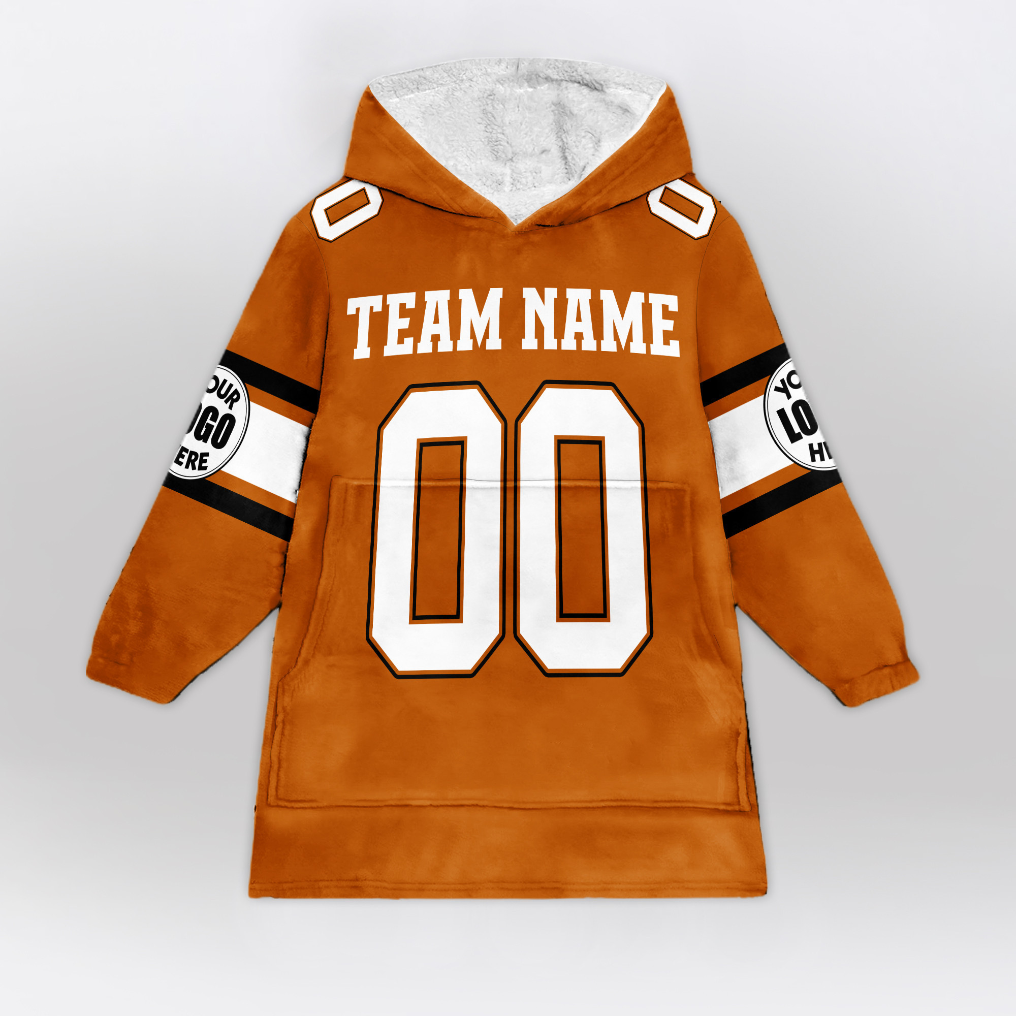 Adult Custom Blanket Hoodie Texas Inspired Color