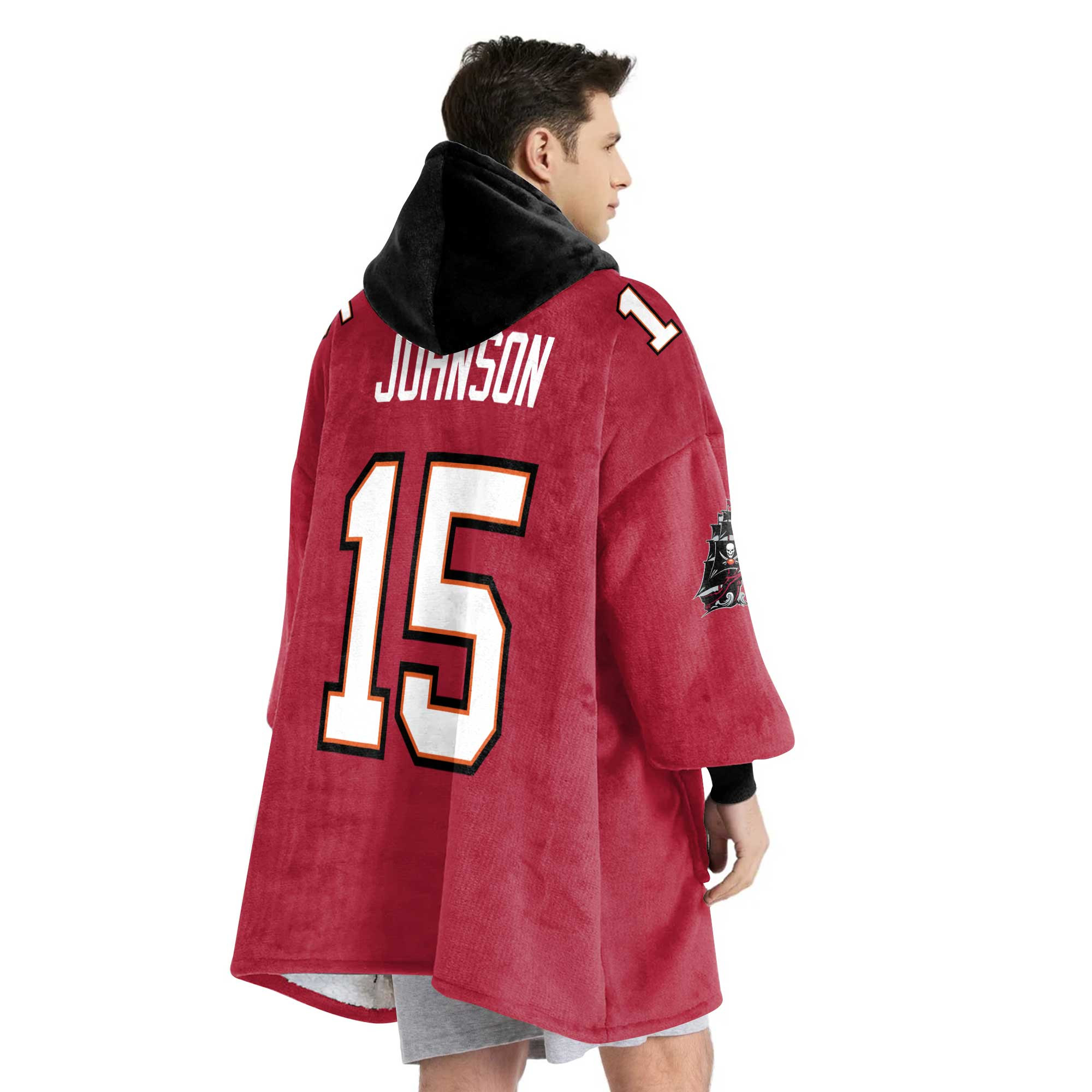 Adult T.J 15 Tampa Bay Football Unisex Blanket Hoodie