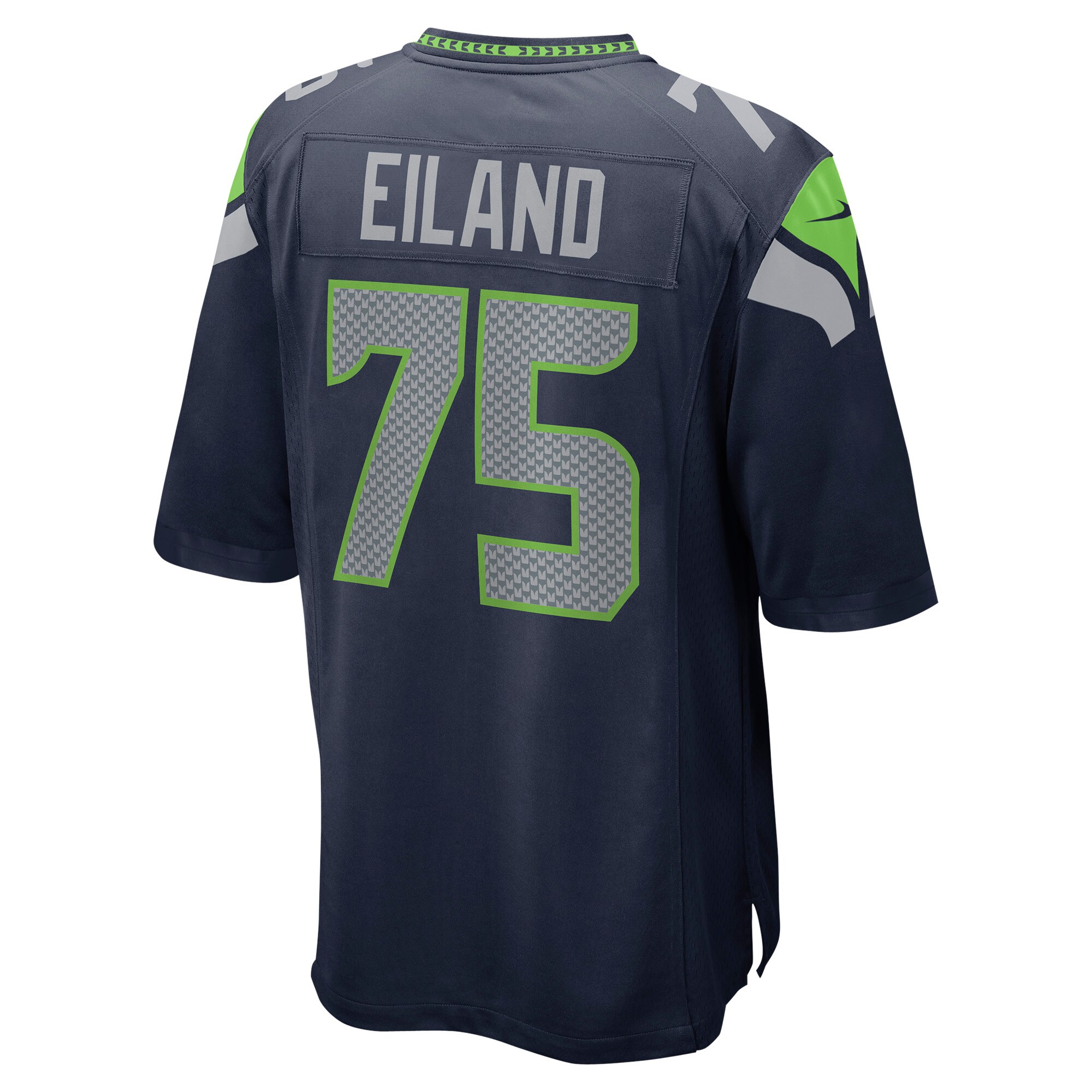Greg Eiland Seattle Seahawks  Game Jersey - College Navy