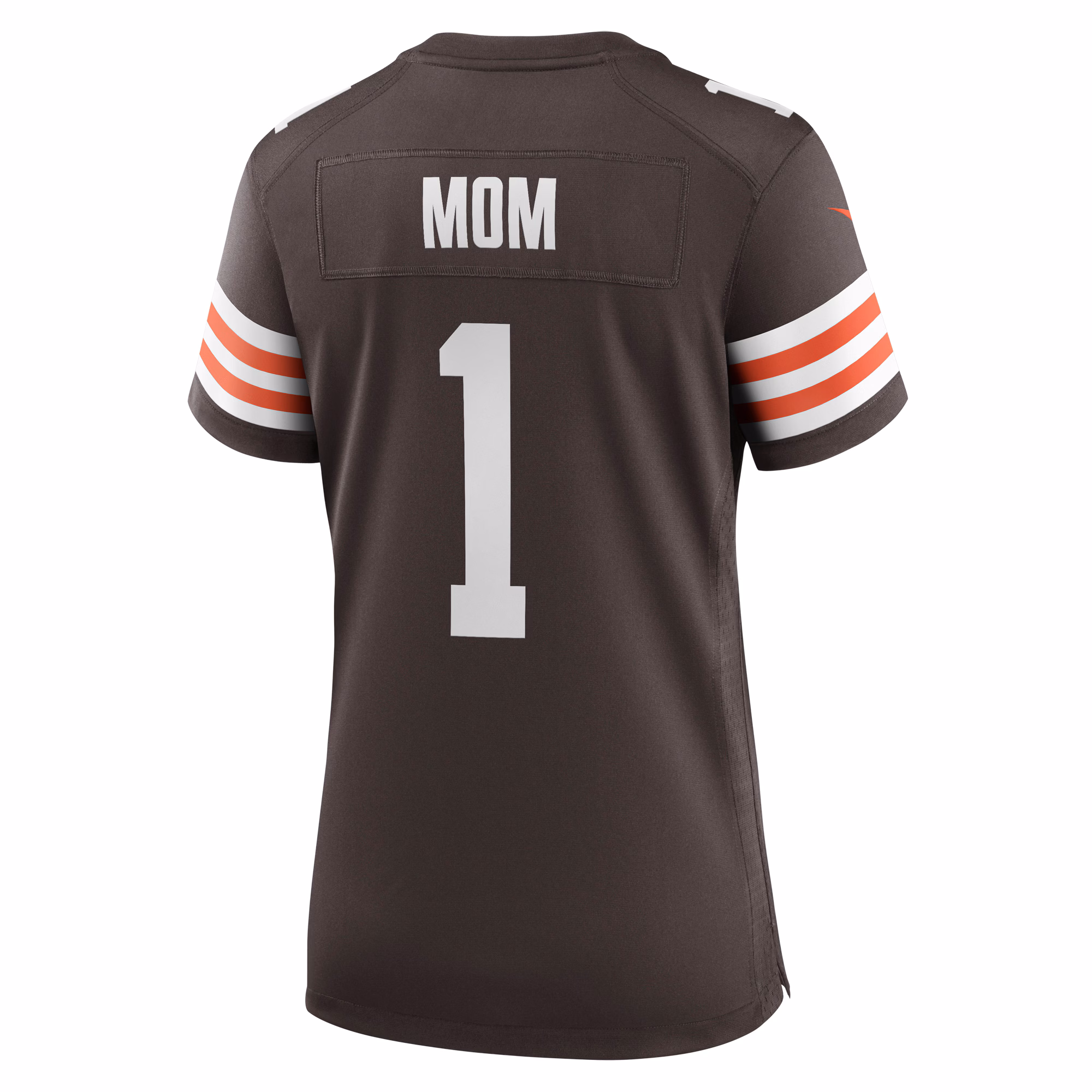 Number 1 Mom Cleveland Browns Women's Game Jersey - Brown