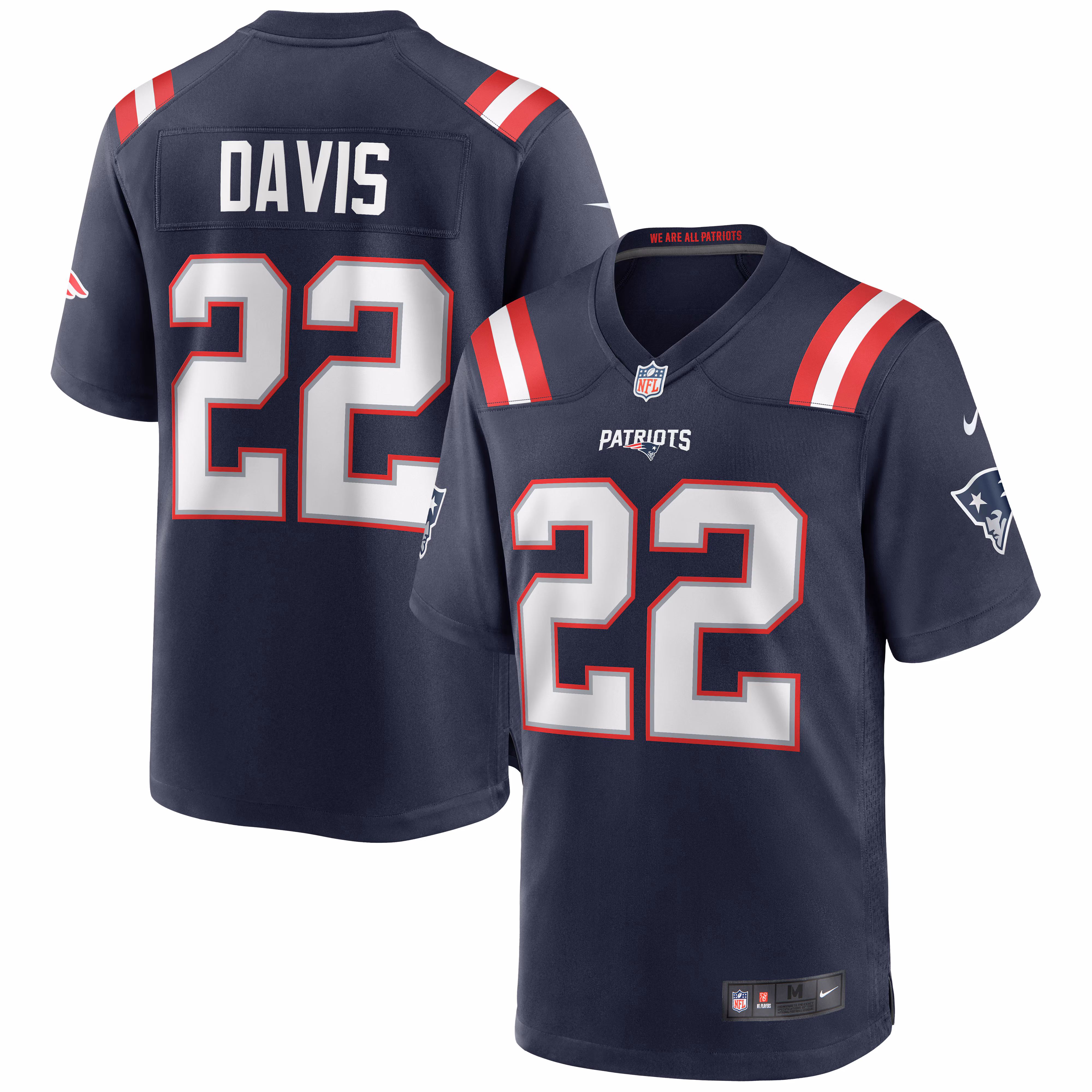 Cody Davis New England Patriots Game Jersey - Navy