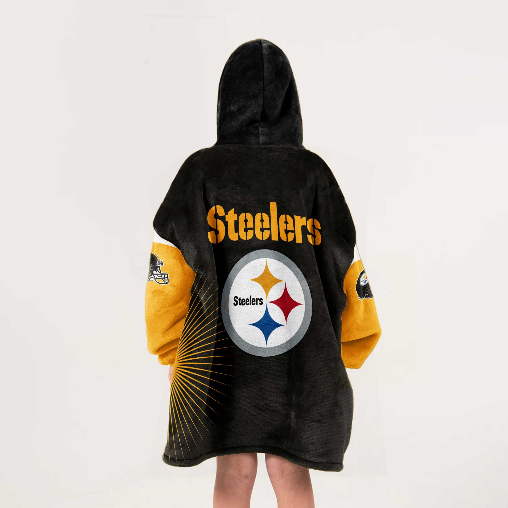 Adult S.D Pittsburgh Football Unisex Blanket Hoodie
