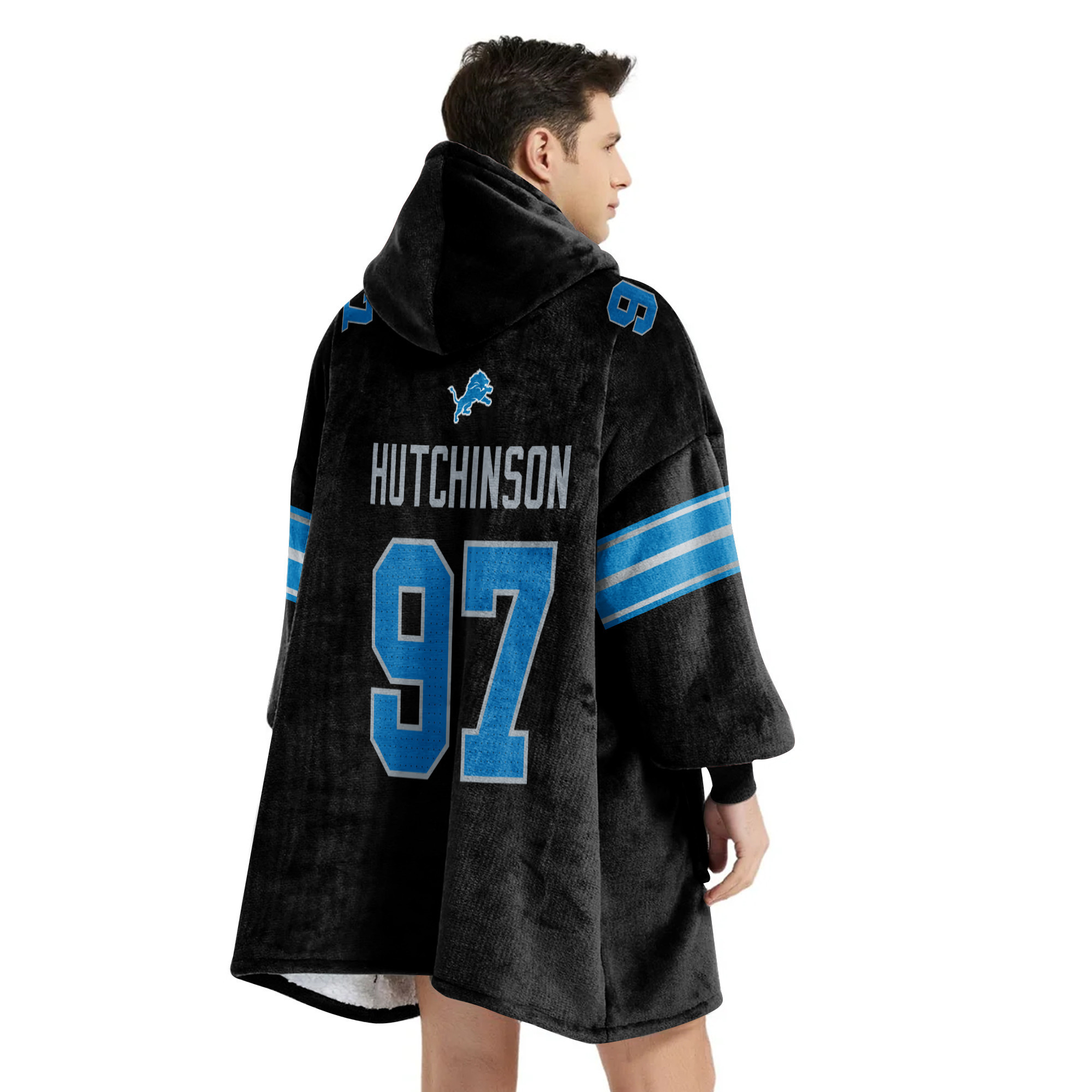 Adult 97 Detroit Lions Football Unisex Blanket Hoodie