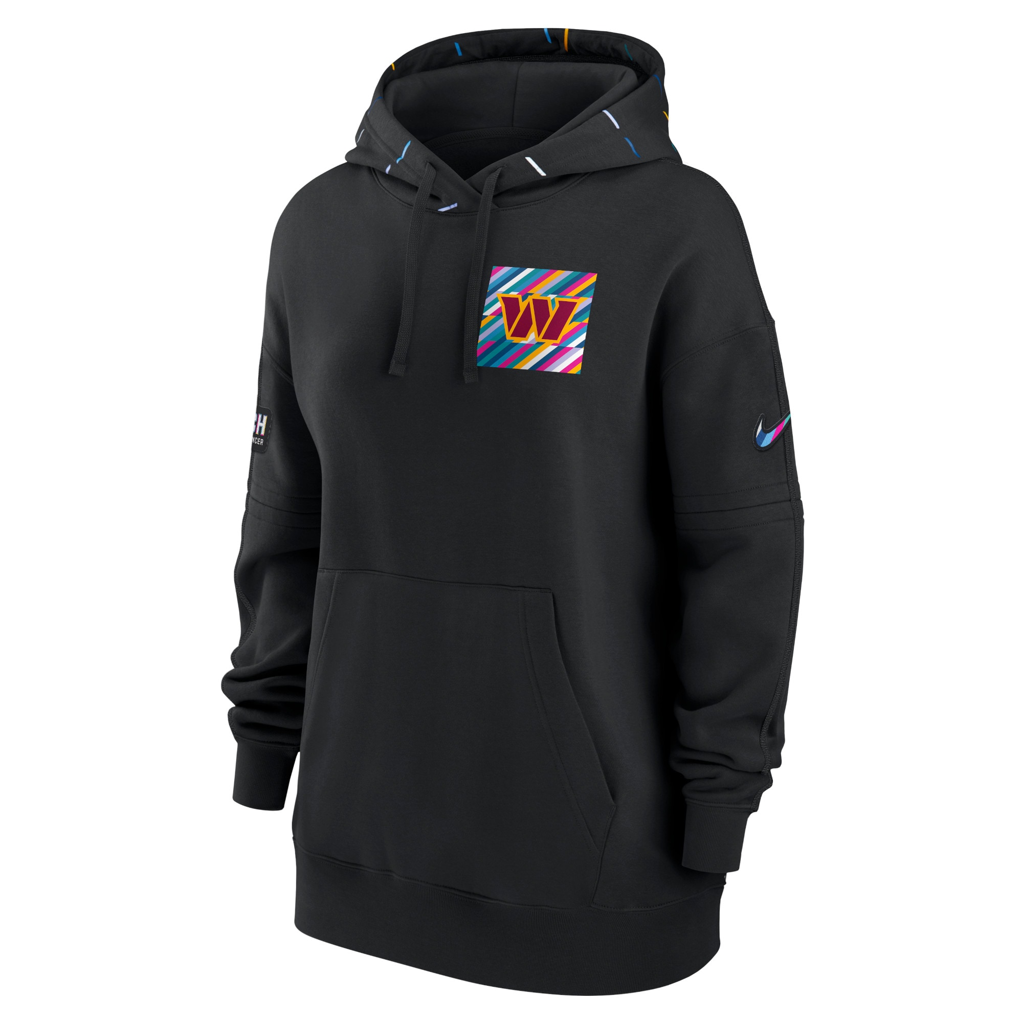 Washington Commanders  Women's 2023  Crucial Catch Club Pullover Hoodie - Black