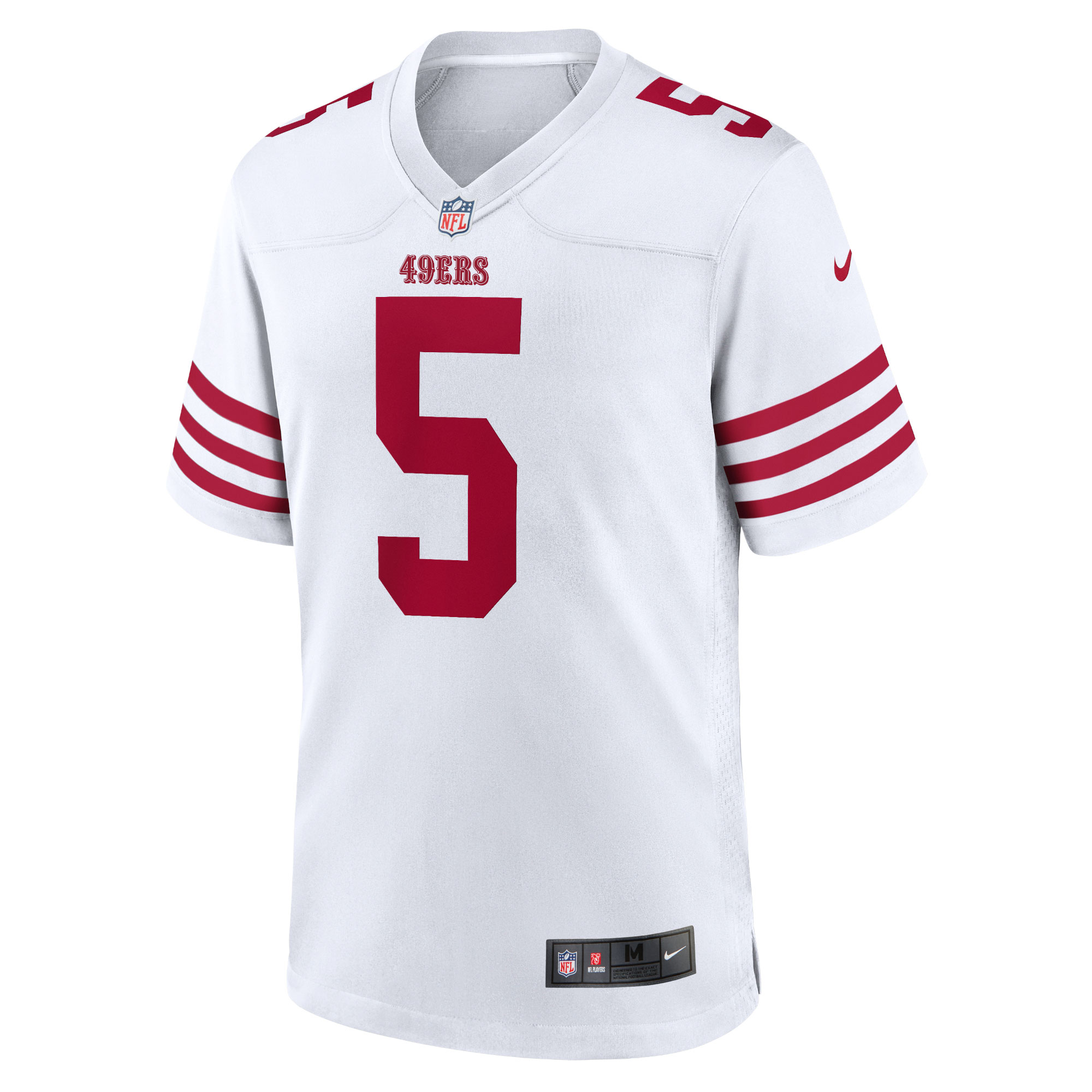 Trey Lance San Francisco 49ers  Team Game Jersey - White