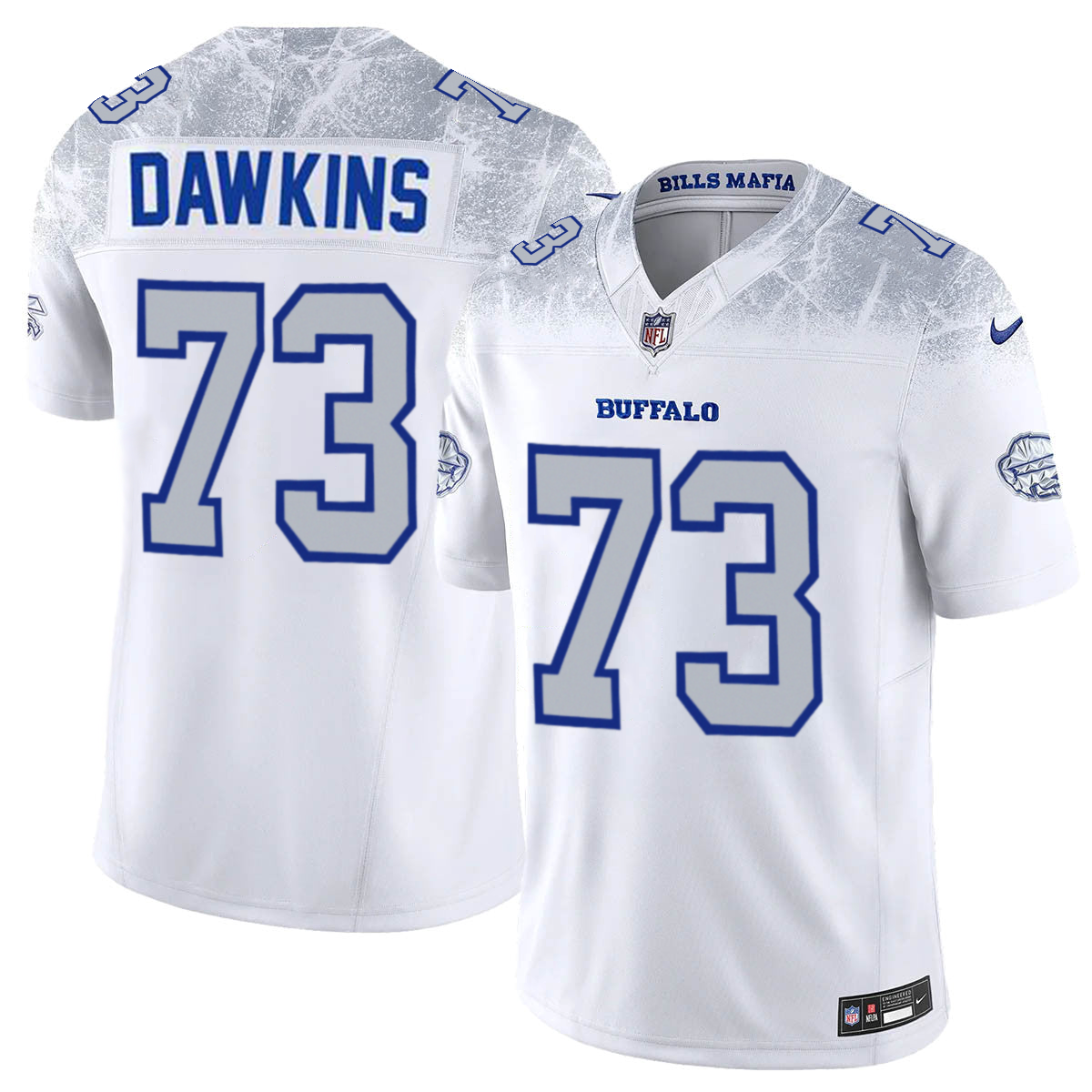 Men's Dion Dawkins #73 Buffalo Bills Dri-FIT Rivalries Collection Limited Jersey-White
