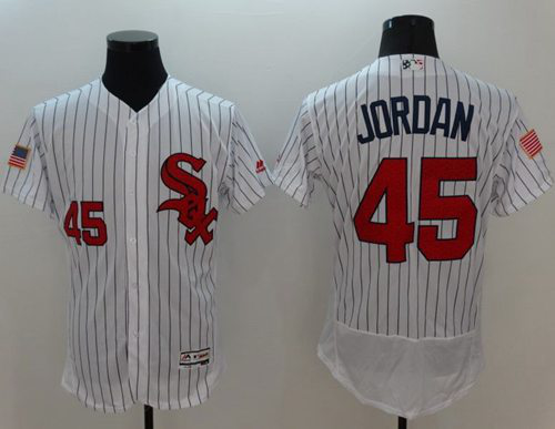 Chicago White sox #45 Michael  White(Black Strip) Fashion Stars And Stripes Flexbase Stitched MLB Jersey