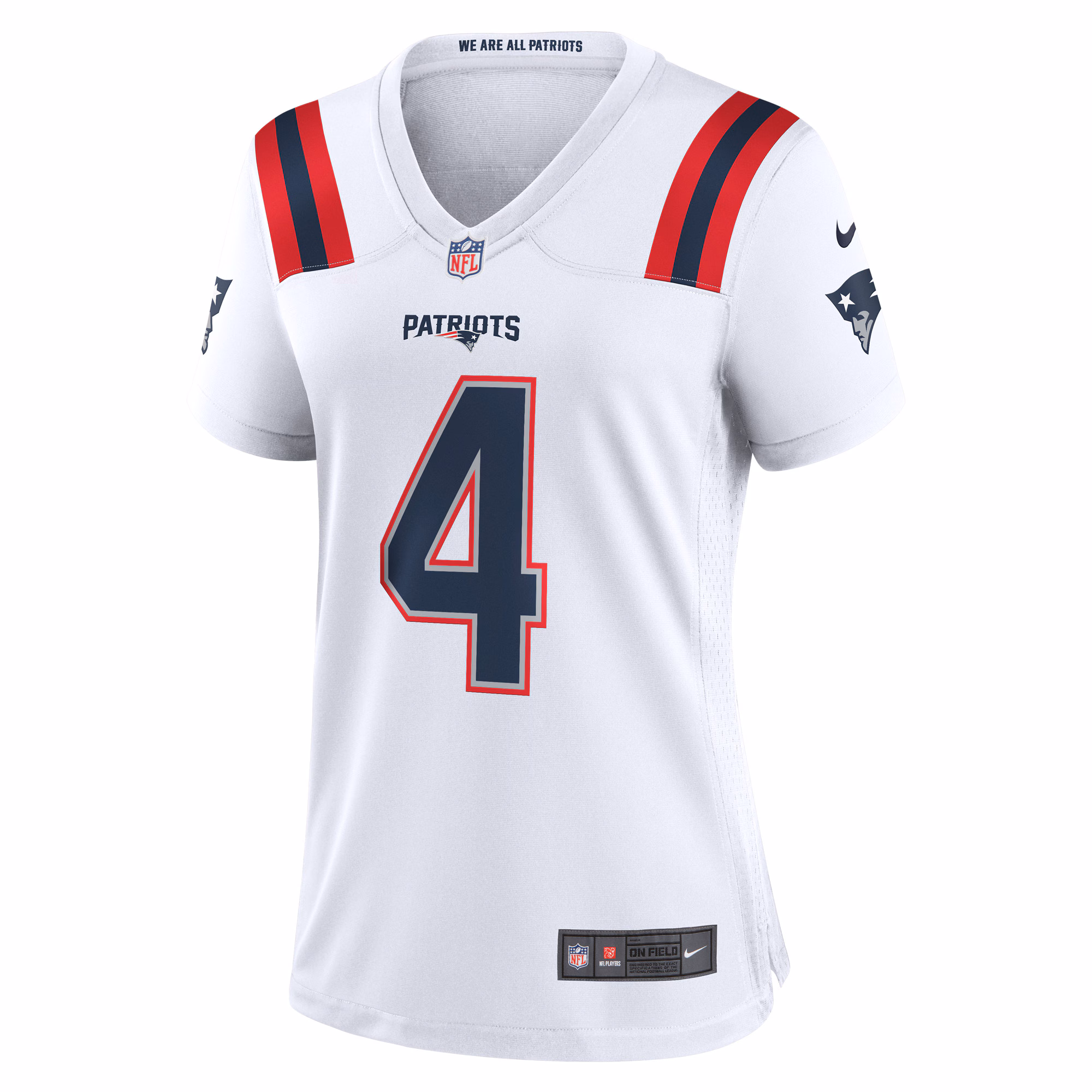 Bailey Zappe New England Patriots Women's Alternate Game Player Jersey - Red