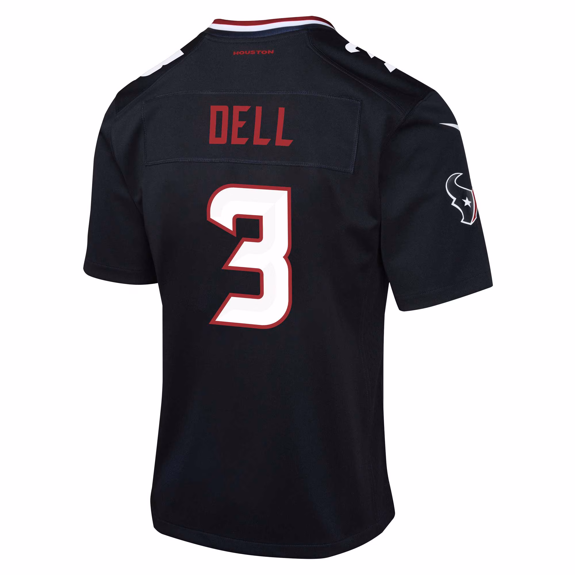 Tank Dell Houston Texans Youth Alternate Game Jersey - Navy