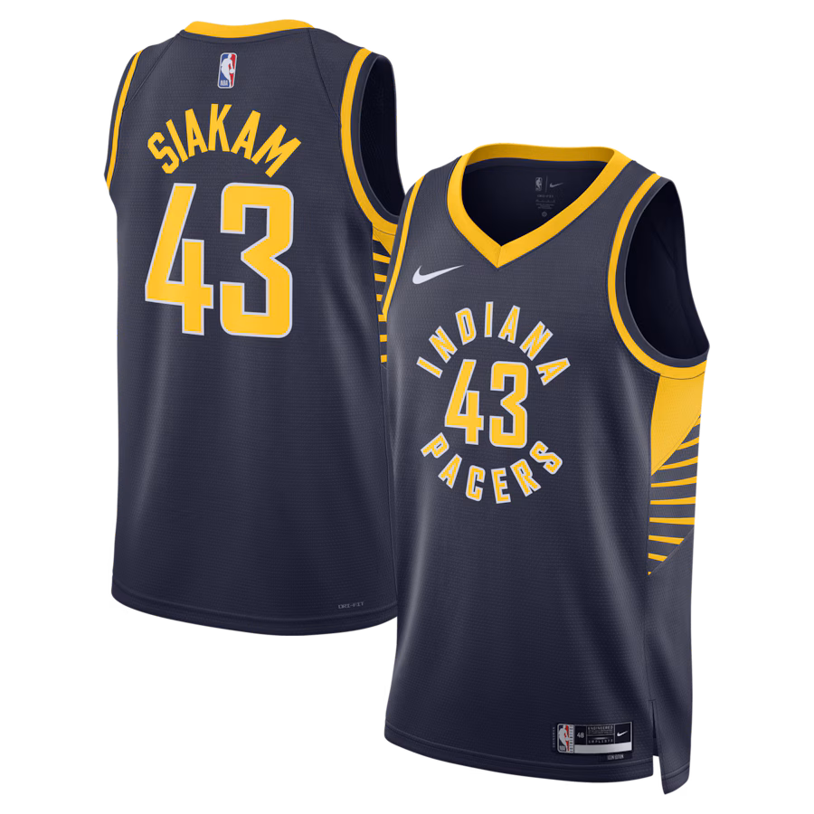 Unisex Indiana Pacers Pascal Siakam  Navy Swingman Jersey - Icon Edition