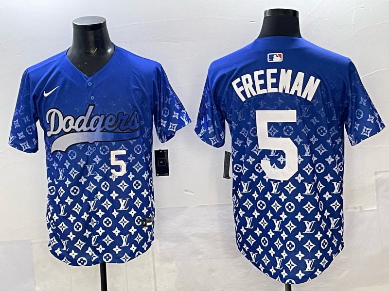 Men's #5 Freddie Freeman Los Angeles Dodgers 2025 Custom Cool Jersey
