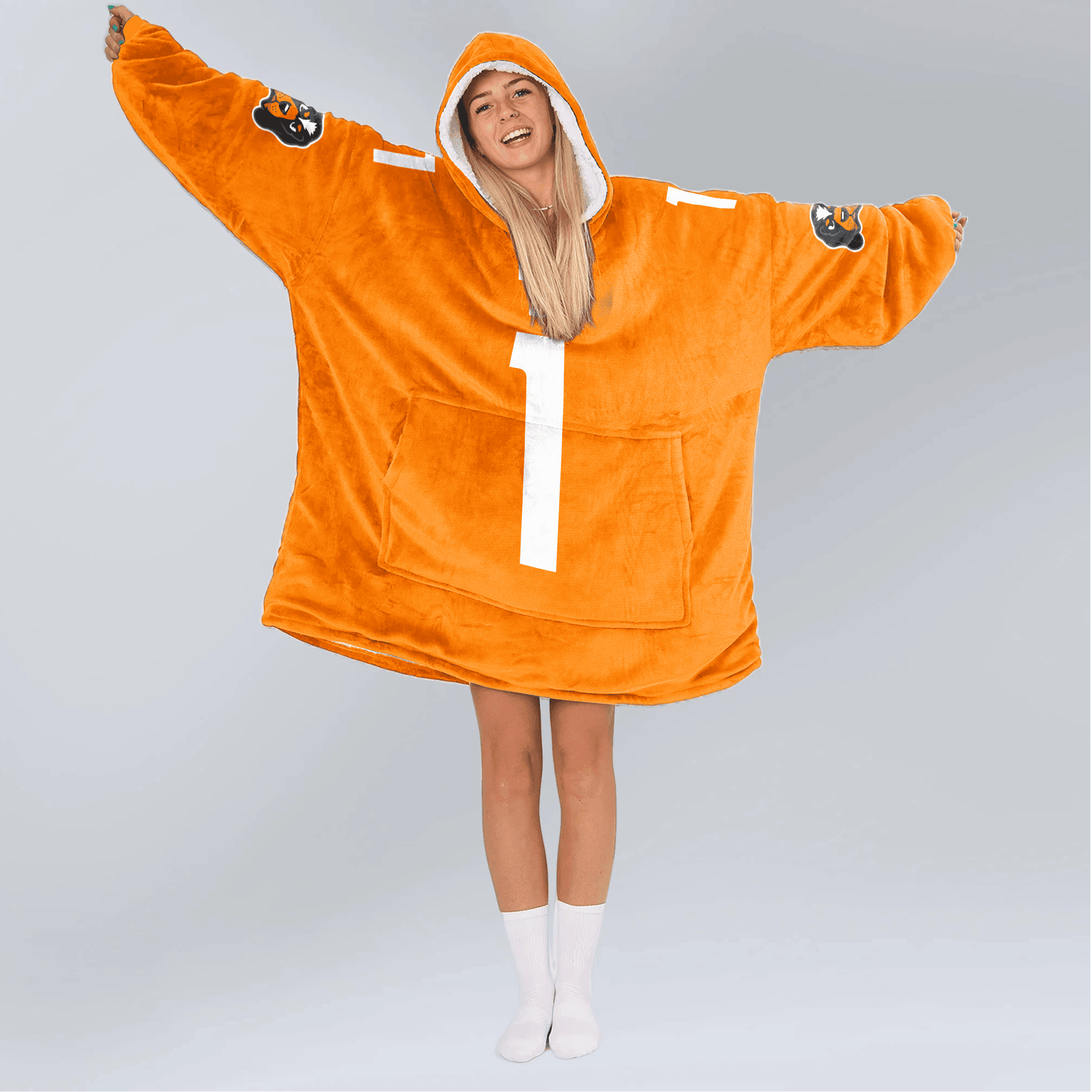 Adult 1 Tennessee Football Unisex Blanket Hoodie
