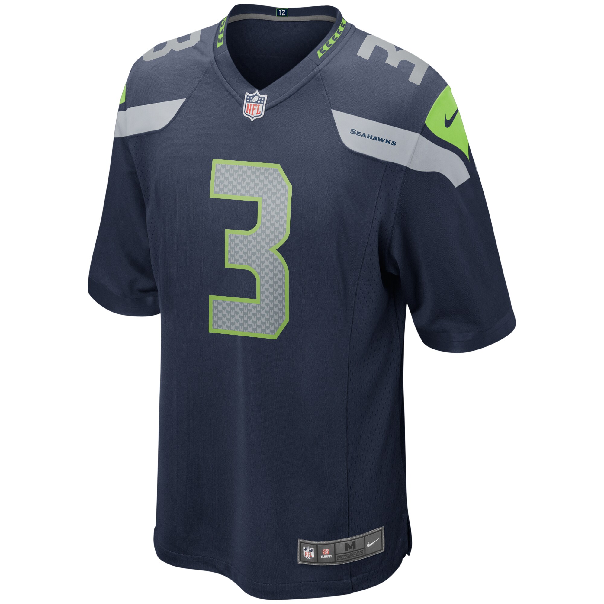 Russell Wilson Seattle Seahawks  Game Player Jersey - College Navy