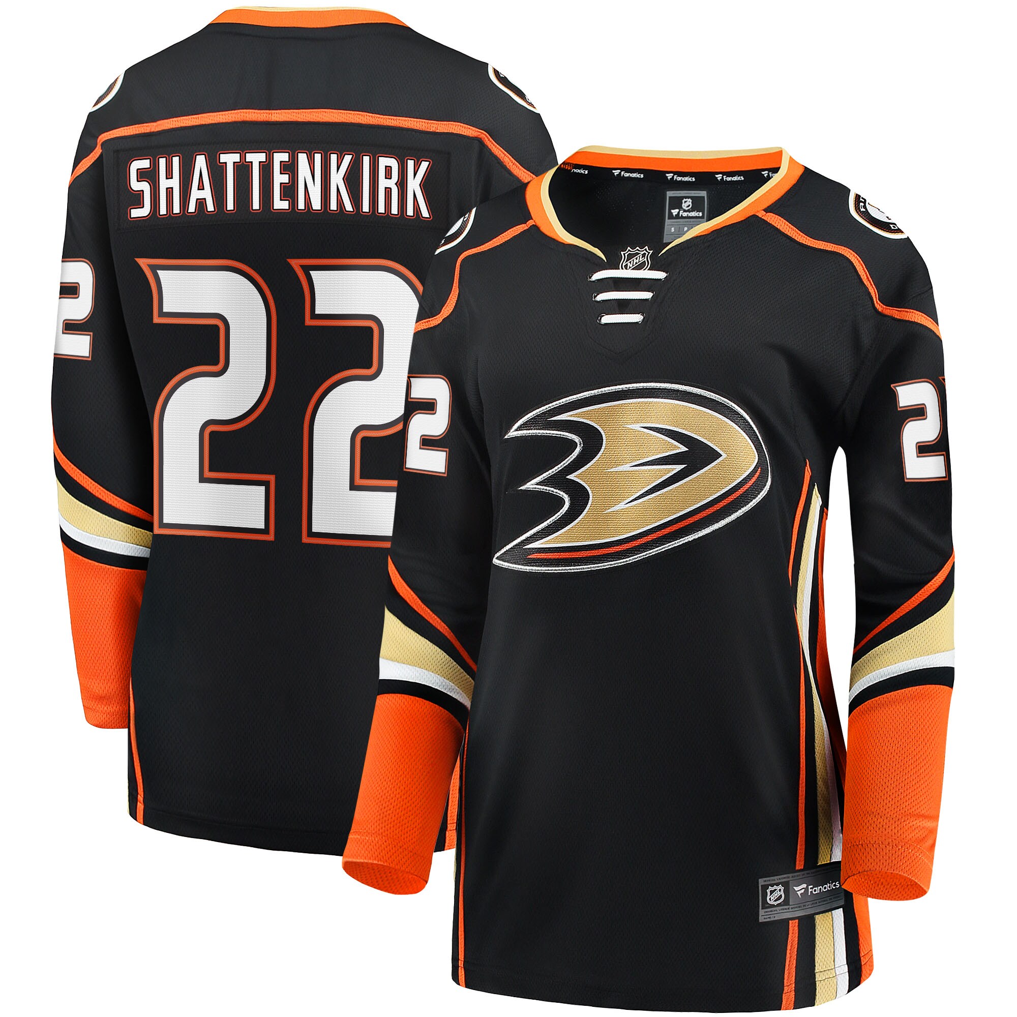 Kevin Shattenkirk Anaheim Ducks Women's Home Breakaway Jersey - Black