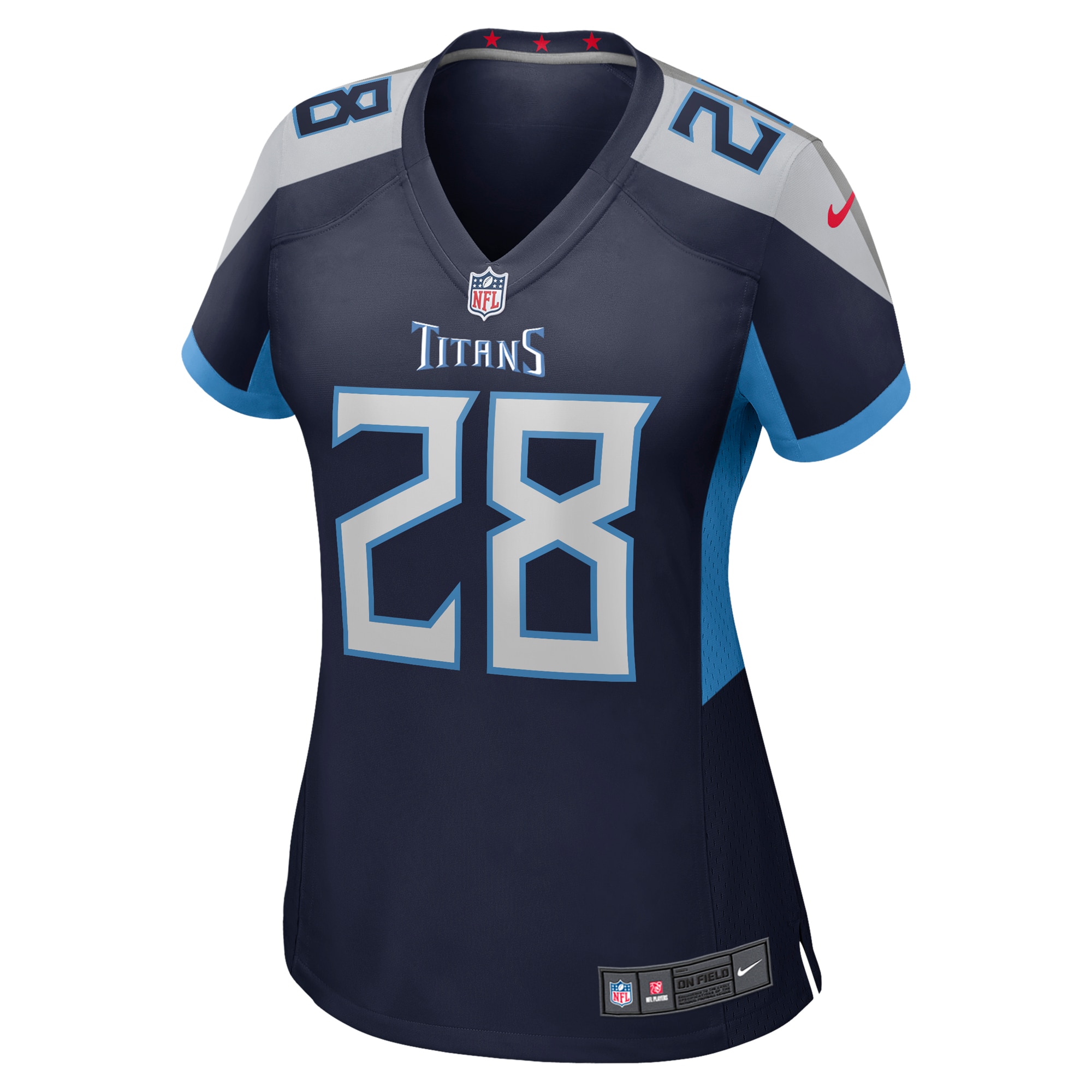 Chris Johnson Tennessee Titans Women's Retired Player Game Jersey - Navy
