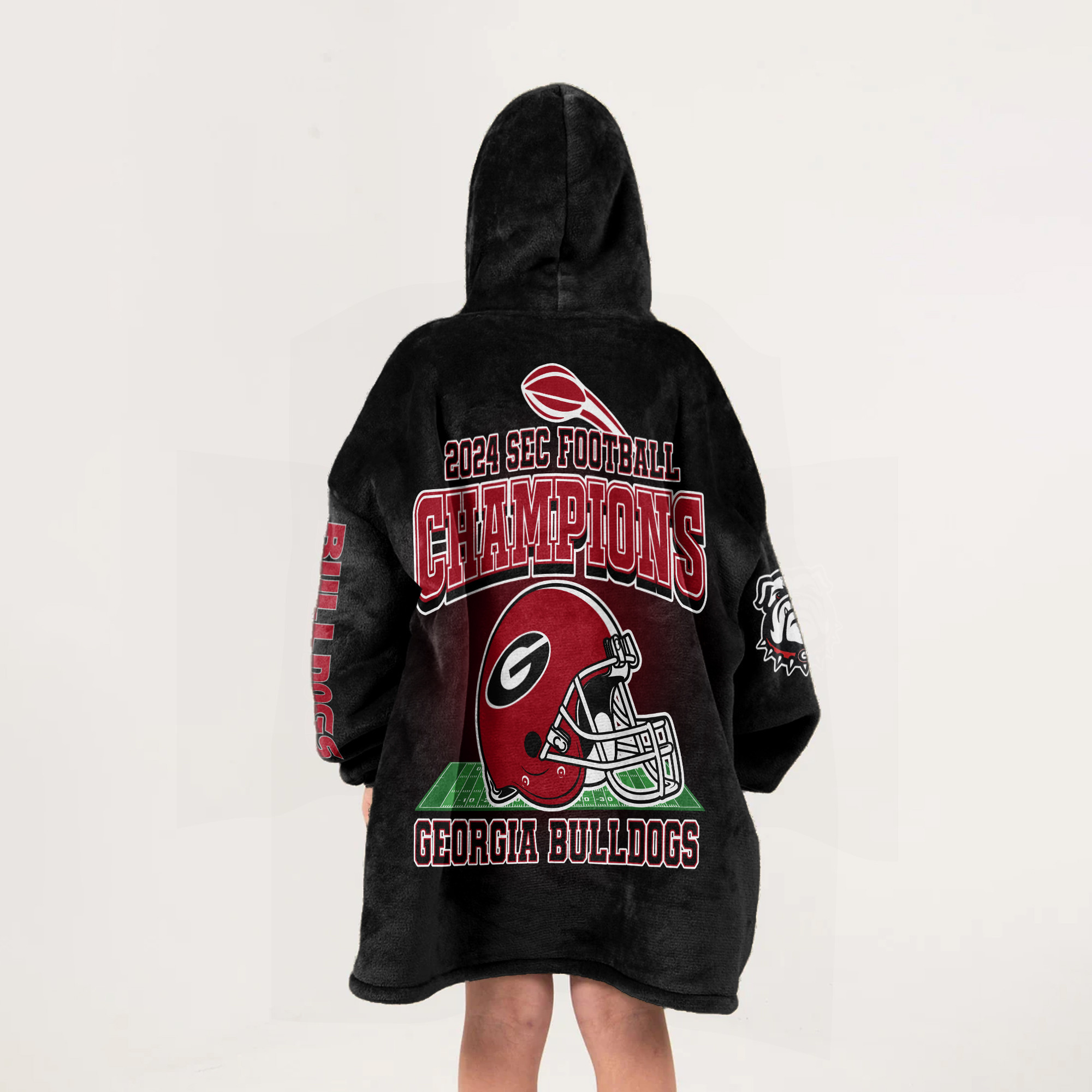 Adult Georgia Football Unisex Blanket Hoodie
