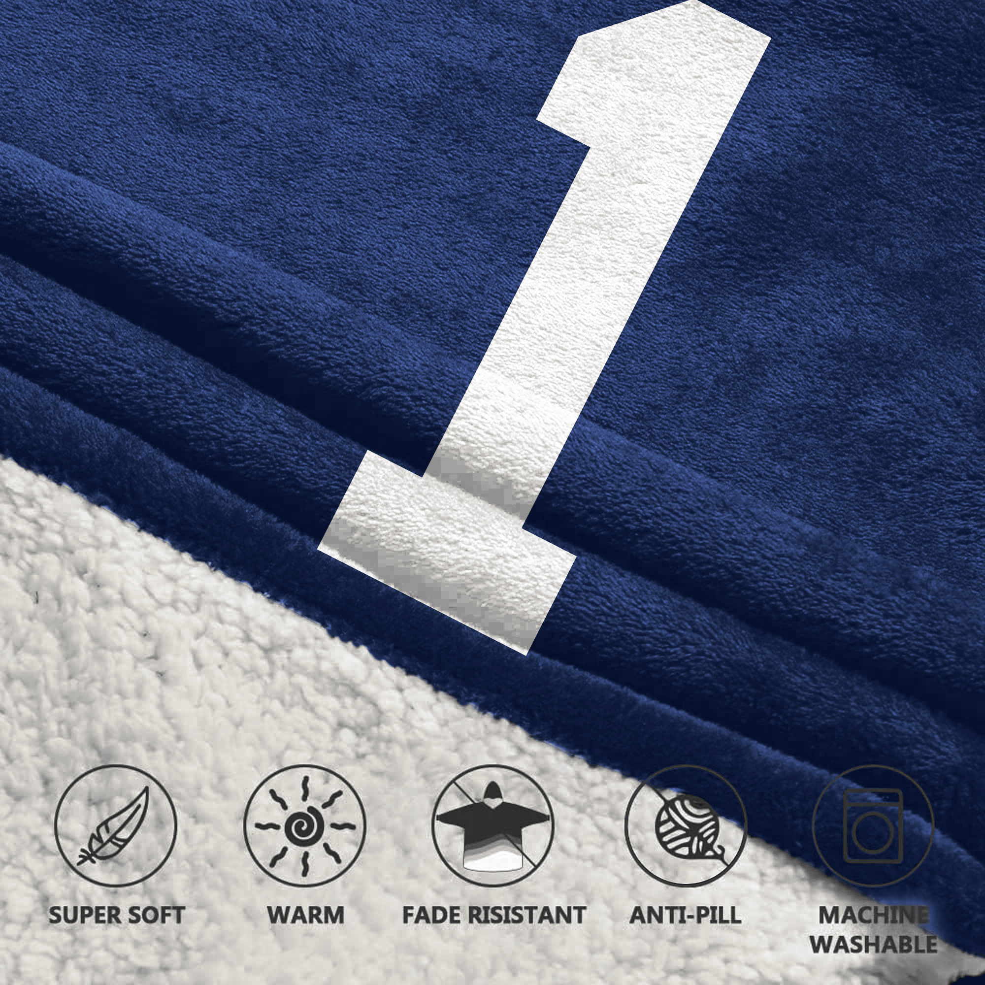 Adult M.N 1 New York G Football Unisex Blanket Hoodie