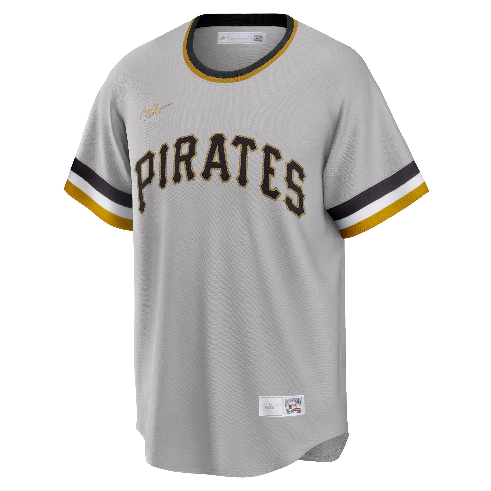 Men's Pittsburgh Pirates Roberto Clemente  Gray Road Cooperstown Collection Player Jersey