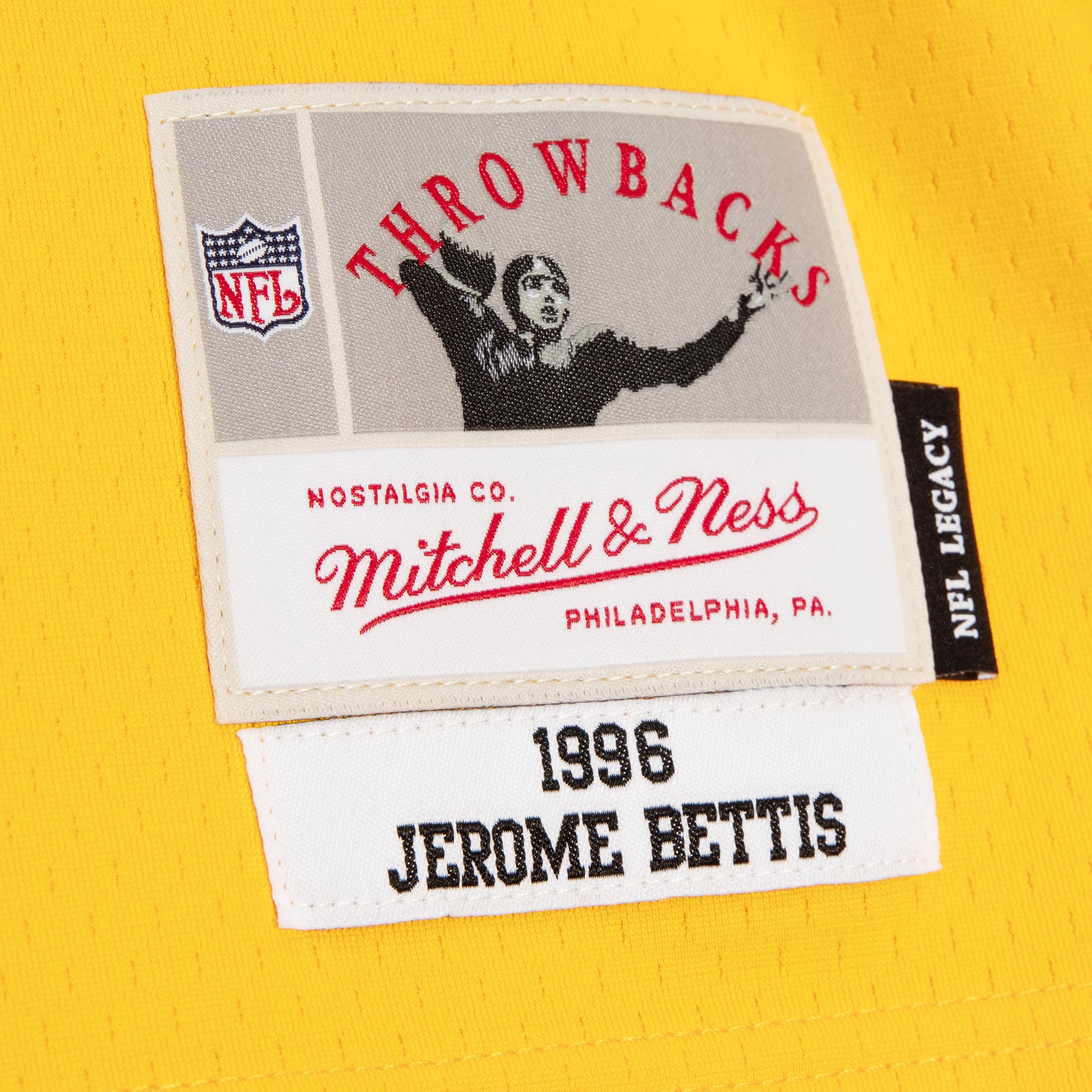 Jerome Bettis Pittsburgh Steelers 1996 Split Legacy Replica Jersey - Black/Gold