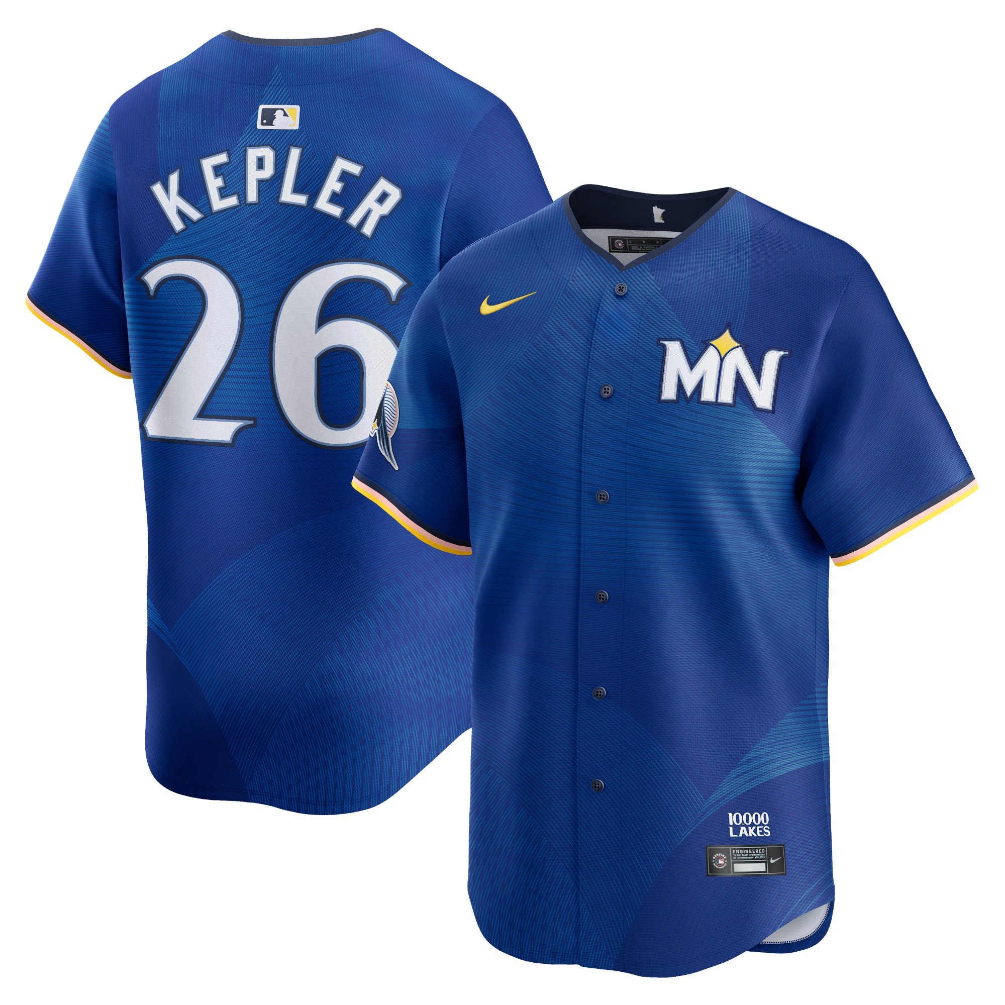 Men's  Minnesota Twins #26 Max Kepler  Royal 2024 City Connect Cool Base Jersey