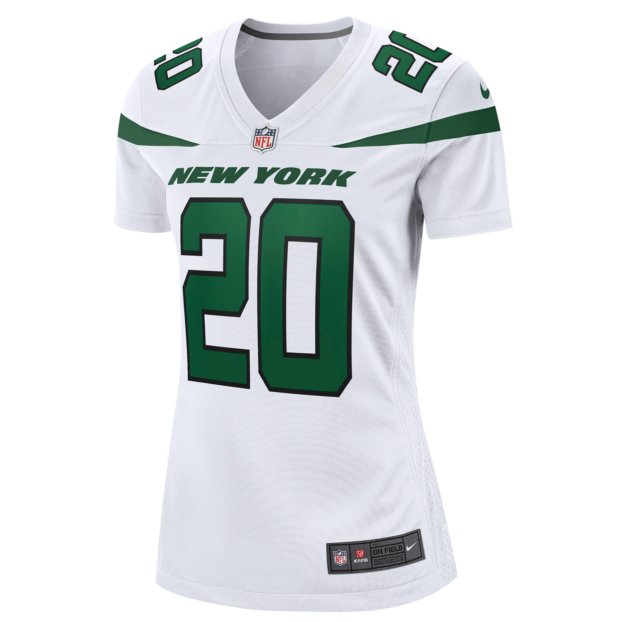 Breece Hall New York Jets  Women's Away Game Player Jersey - White