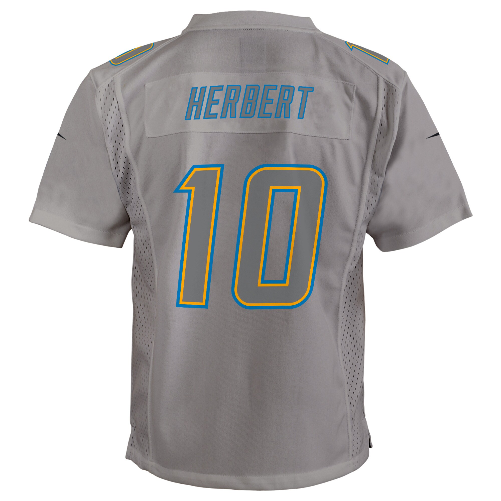 Justin Herbert Los Angeles Chargers Youth Atmosphere Game Jersey - Gray