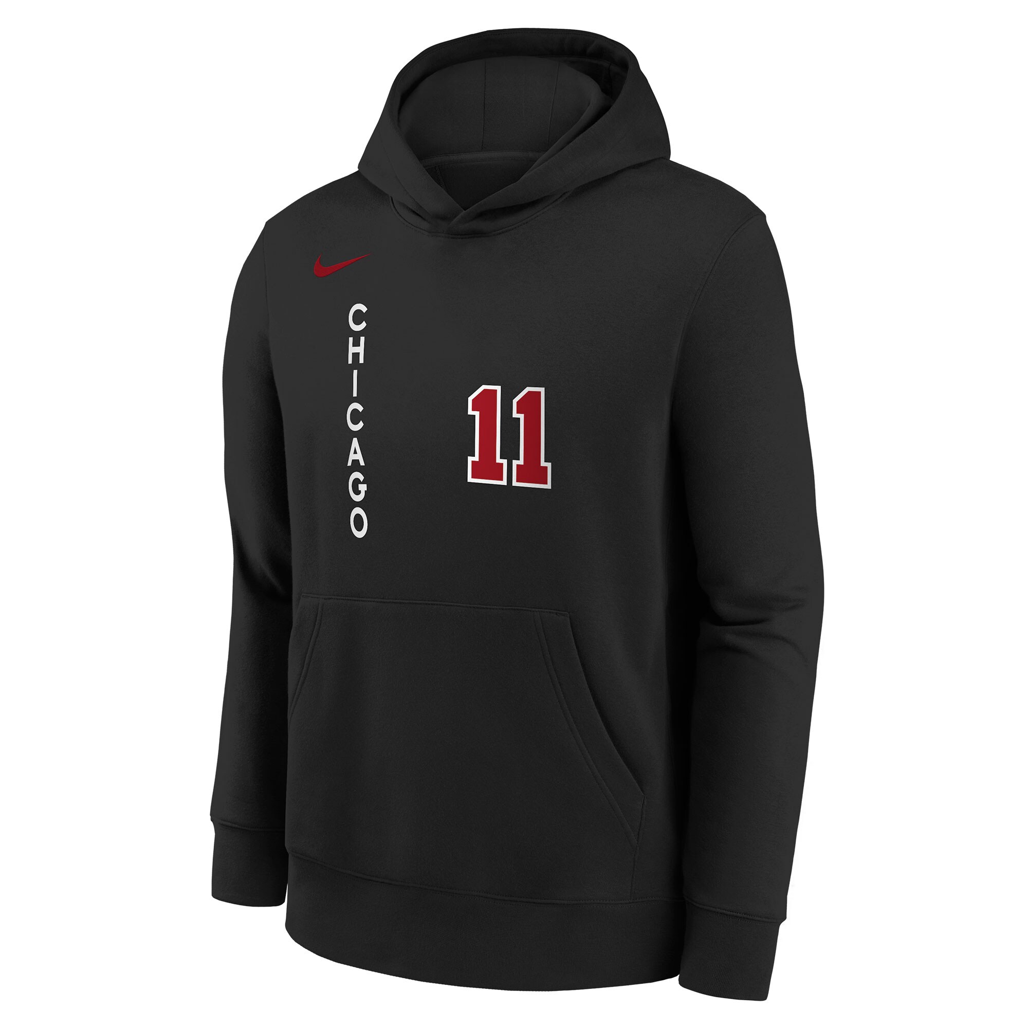 Youth Chicago Bulls DeMar DeRozan  Black 2023/24 City Edition Name & Number Pullover Hoodie