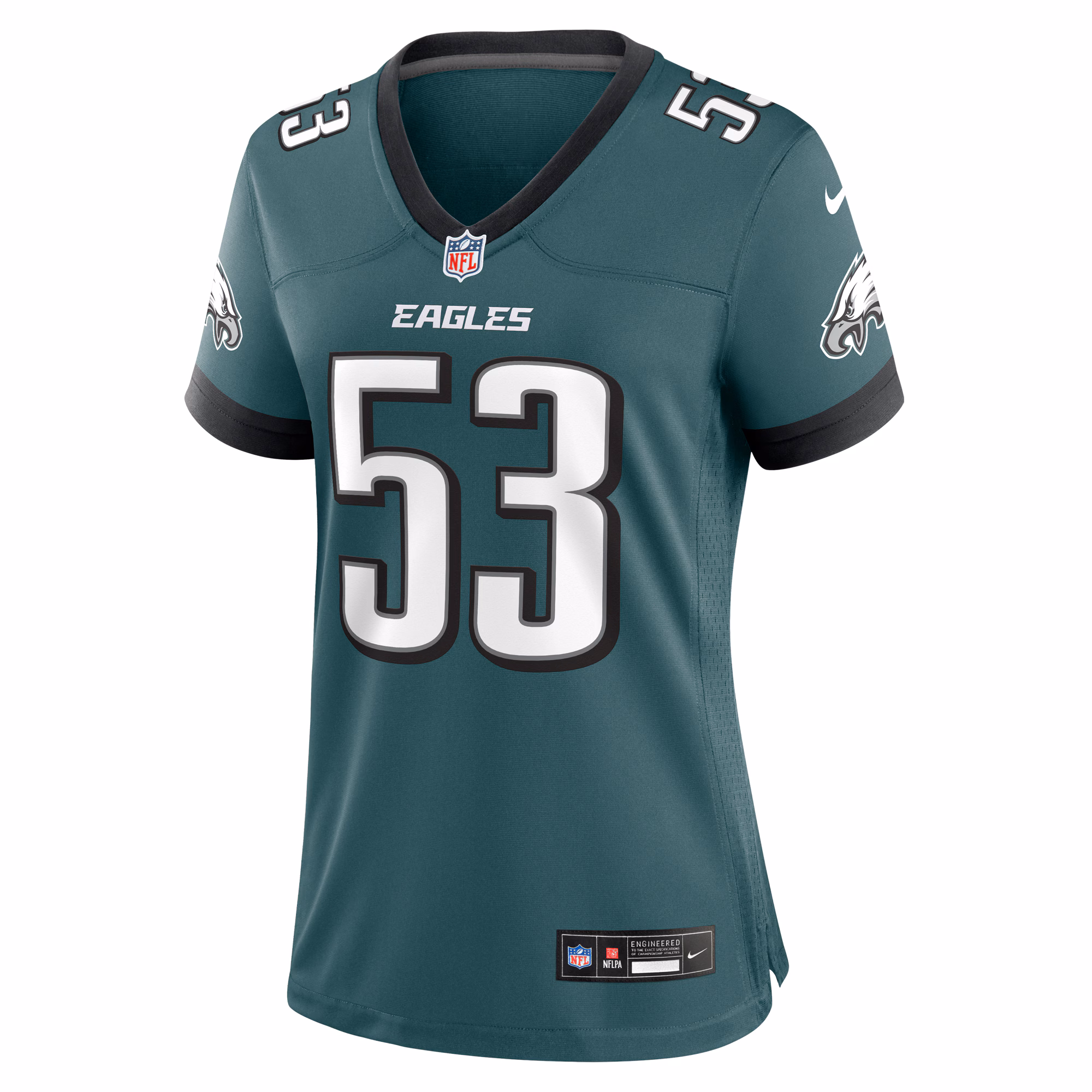 Zack Baun Philadelphia Eagles Women's  Game Jersey - Midnight Green
