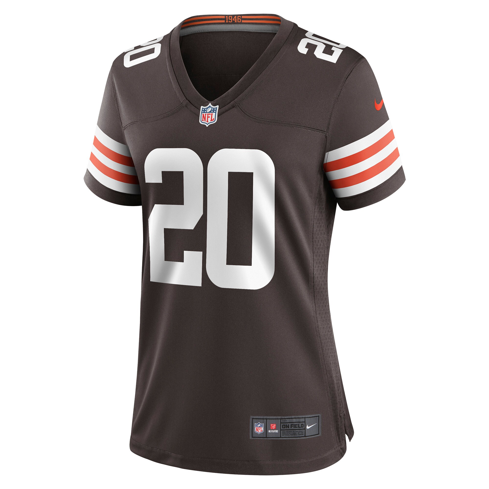Greg Newsome II Cleveland Browns  Women's Game Jersey - Brown