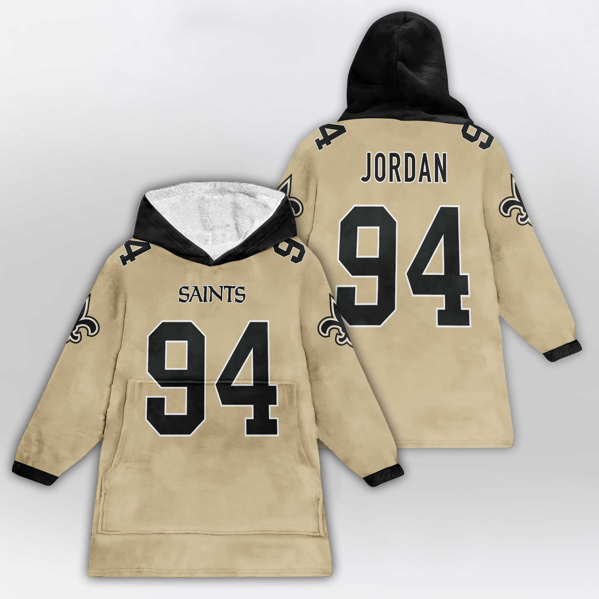 Adult C.J 94 New Orleans Football Unisex Blanket Hoodie