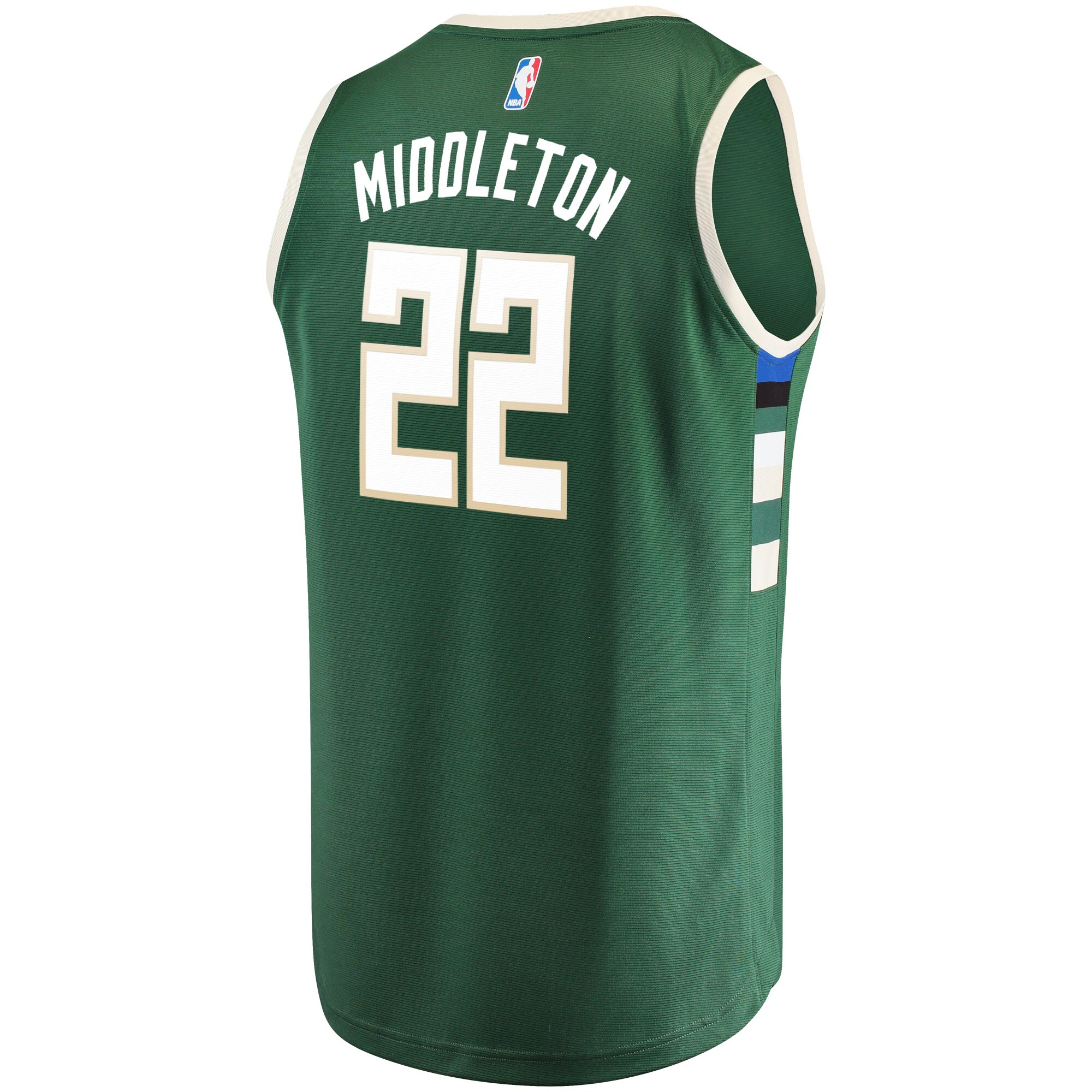 Khris Middleton Milwaukee Bucks  Fast Break Road Replica Player Jersey Green - Icon Edition