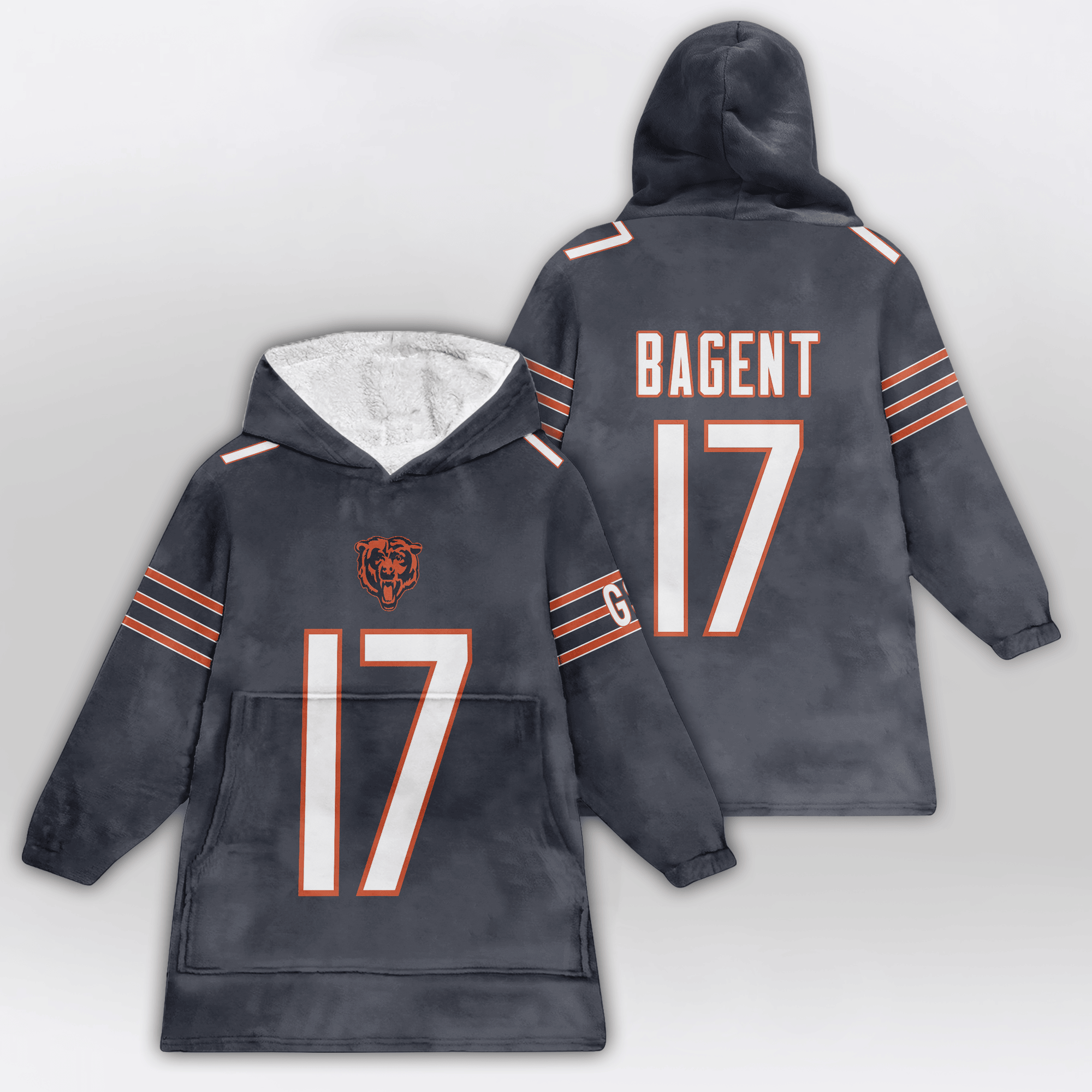 Kid T.B 17 Chicago Football Unisex Blanket Hoodie