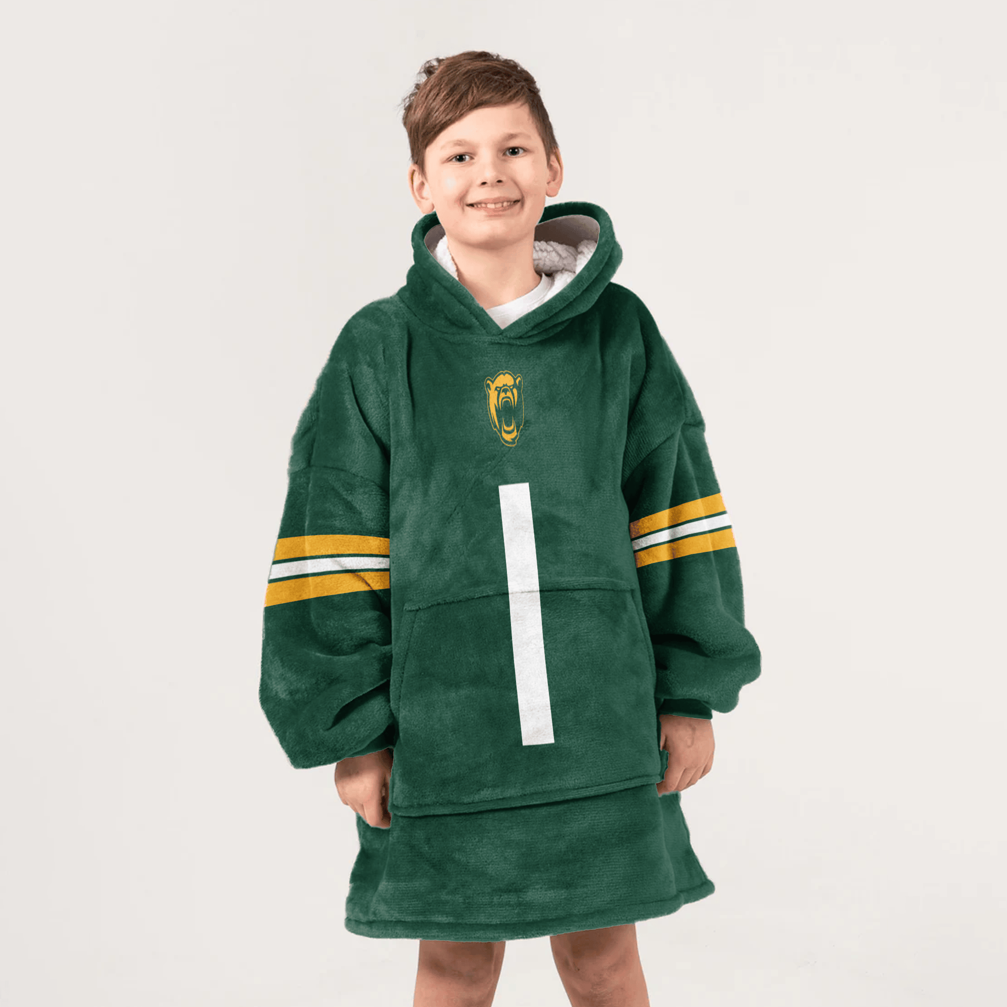 Kid #1 Baylor Football Unisex Blanket Hoodie
