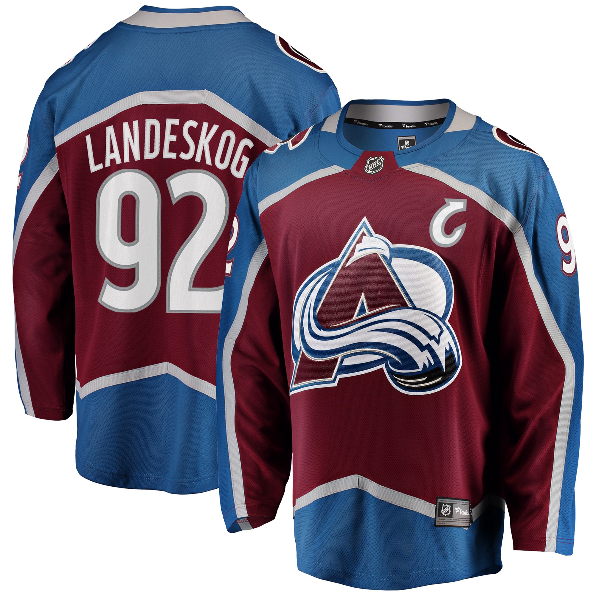 Gabriel Landeskog Colorado Avalanche Breakaway Player Jersey - Burgundy