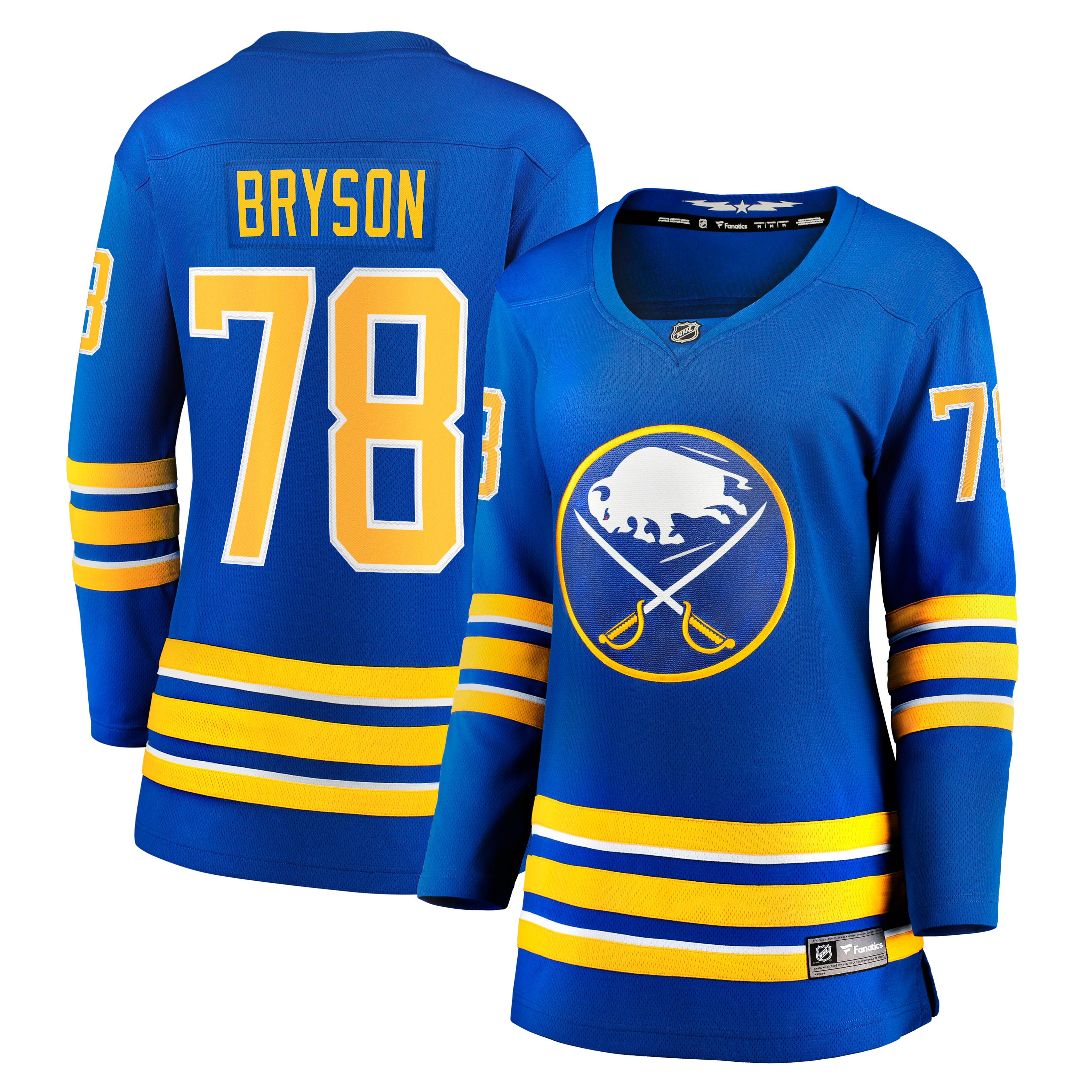 Jacob Bryson Buffalo Sabres Women's Home Breakaway Player Jersey - Royal