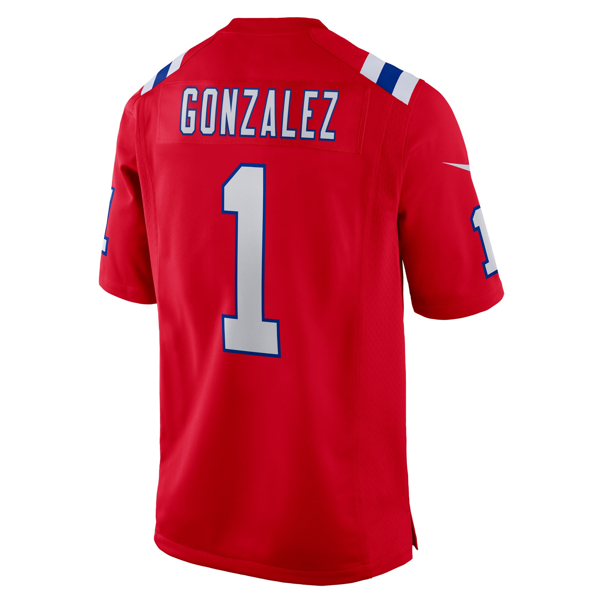 Christian Gonzalez New England Patriots  2023 NFL Draft First Round Pick Alternate Game Jersey - Red