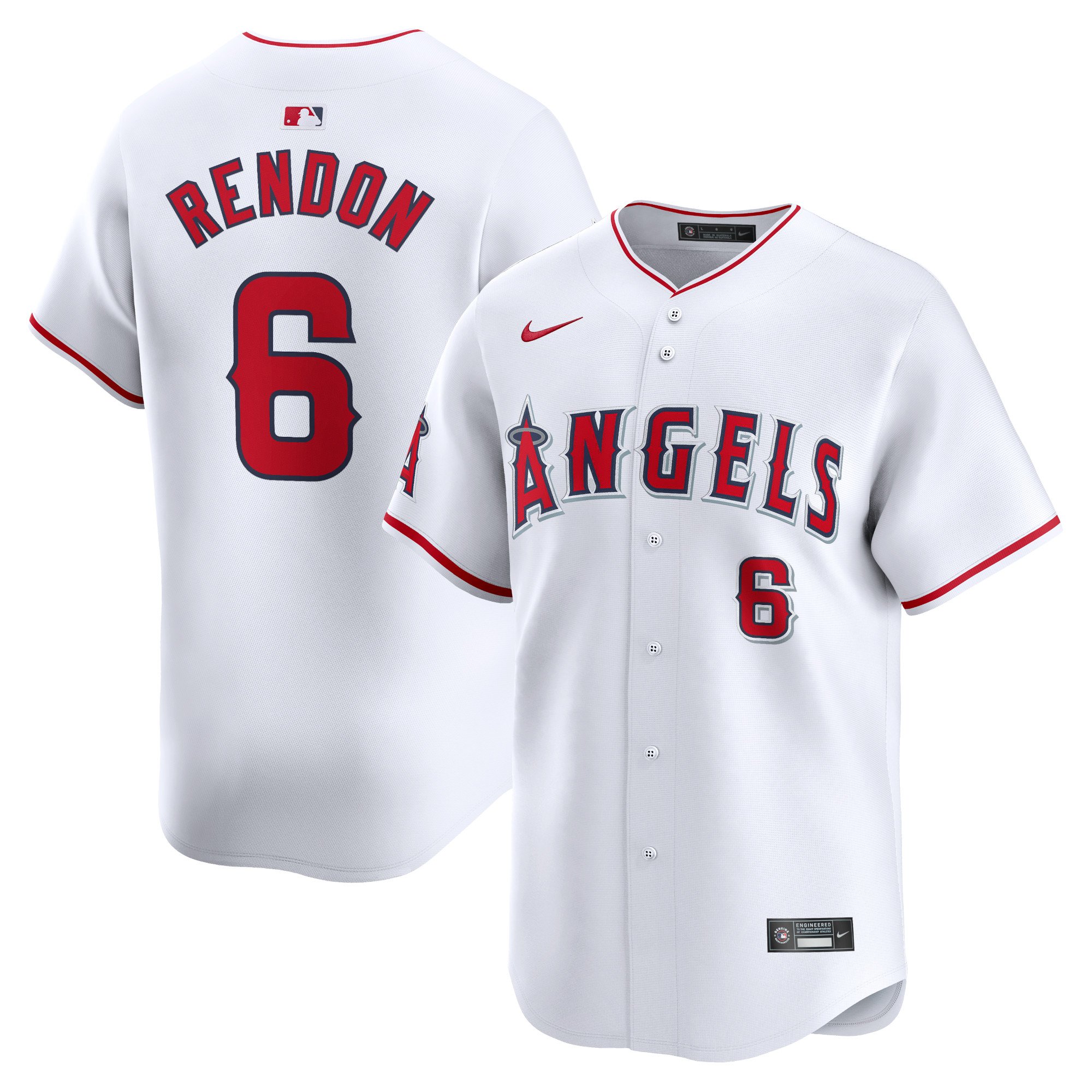 Men's Los Angeles Angels Anthony Rendon  White Home Limited Player Jersey
