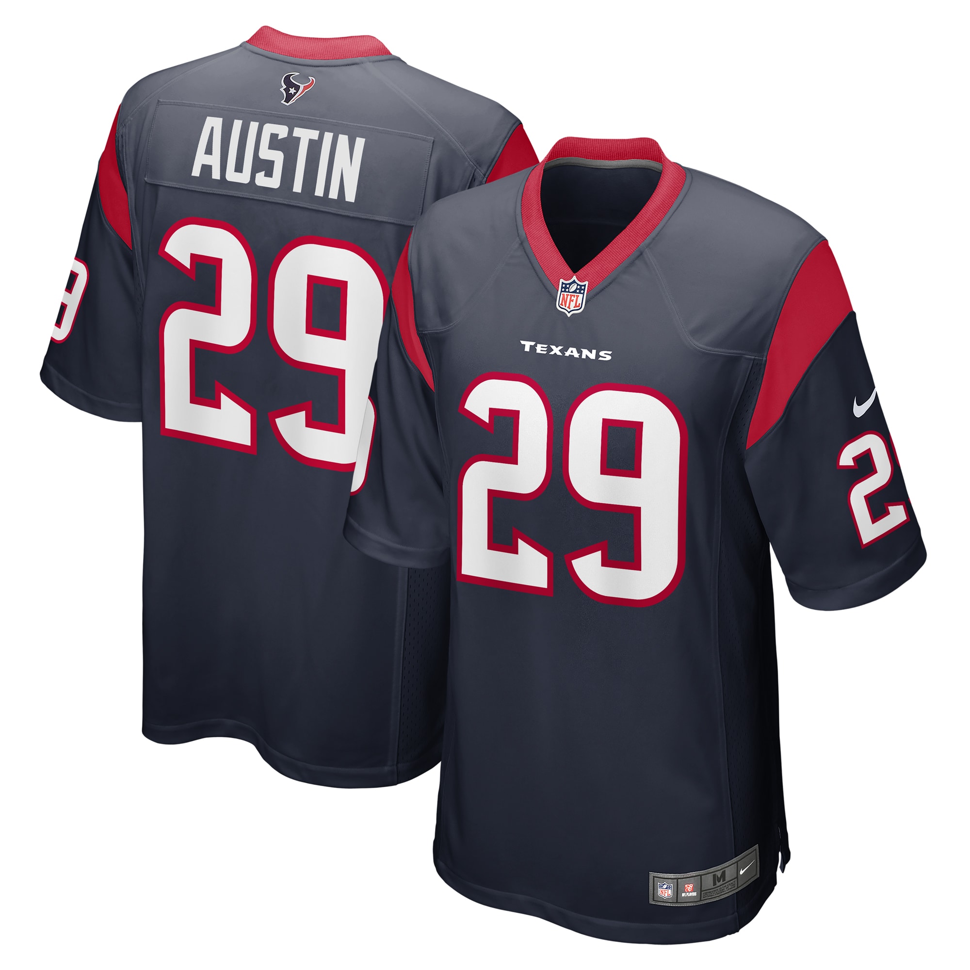 Alex Austin Houston Texans Team Game Jersey -  Navy