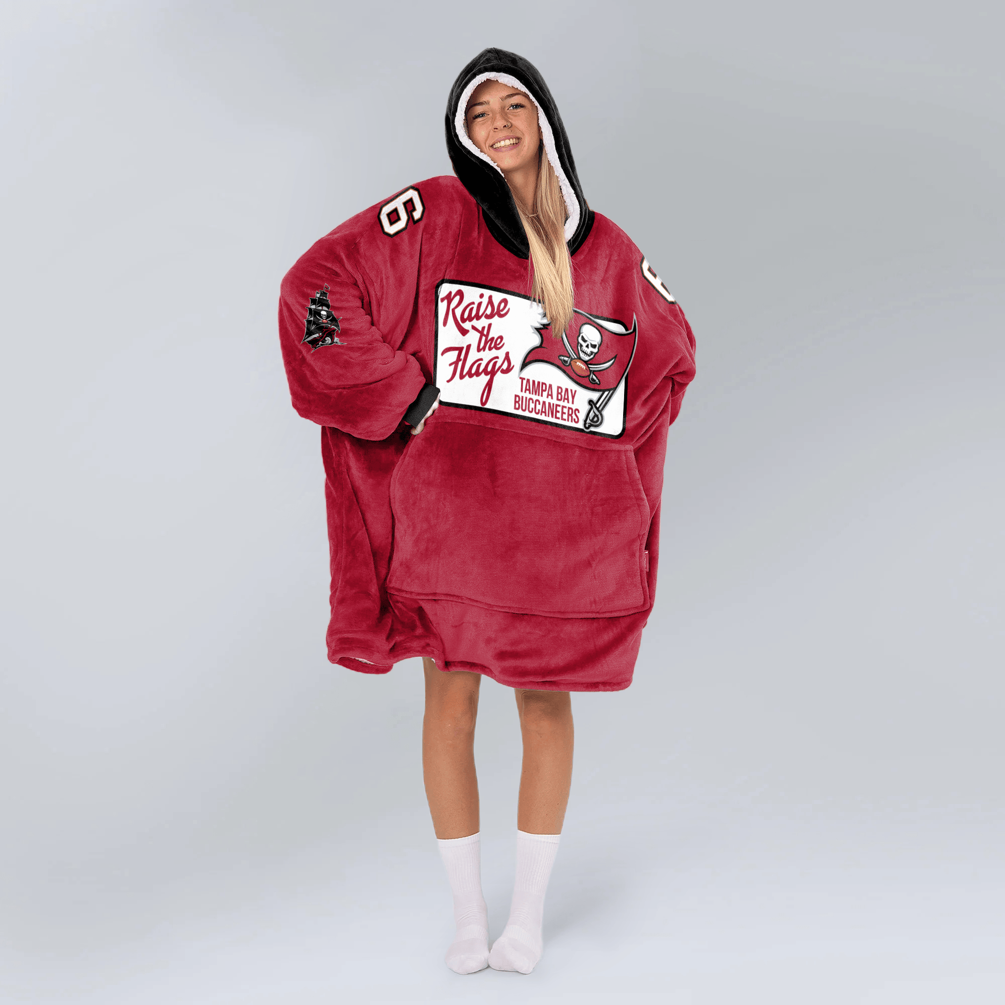 Tampa Bay Football Unisex Blanket Hoodie