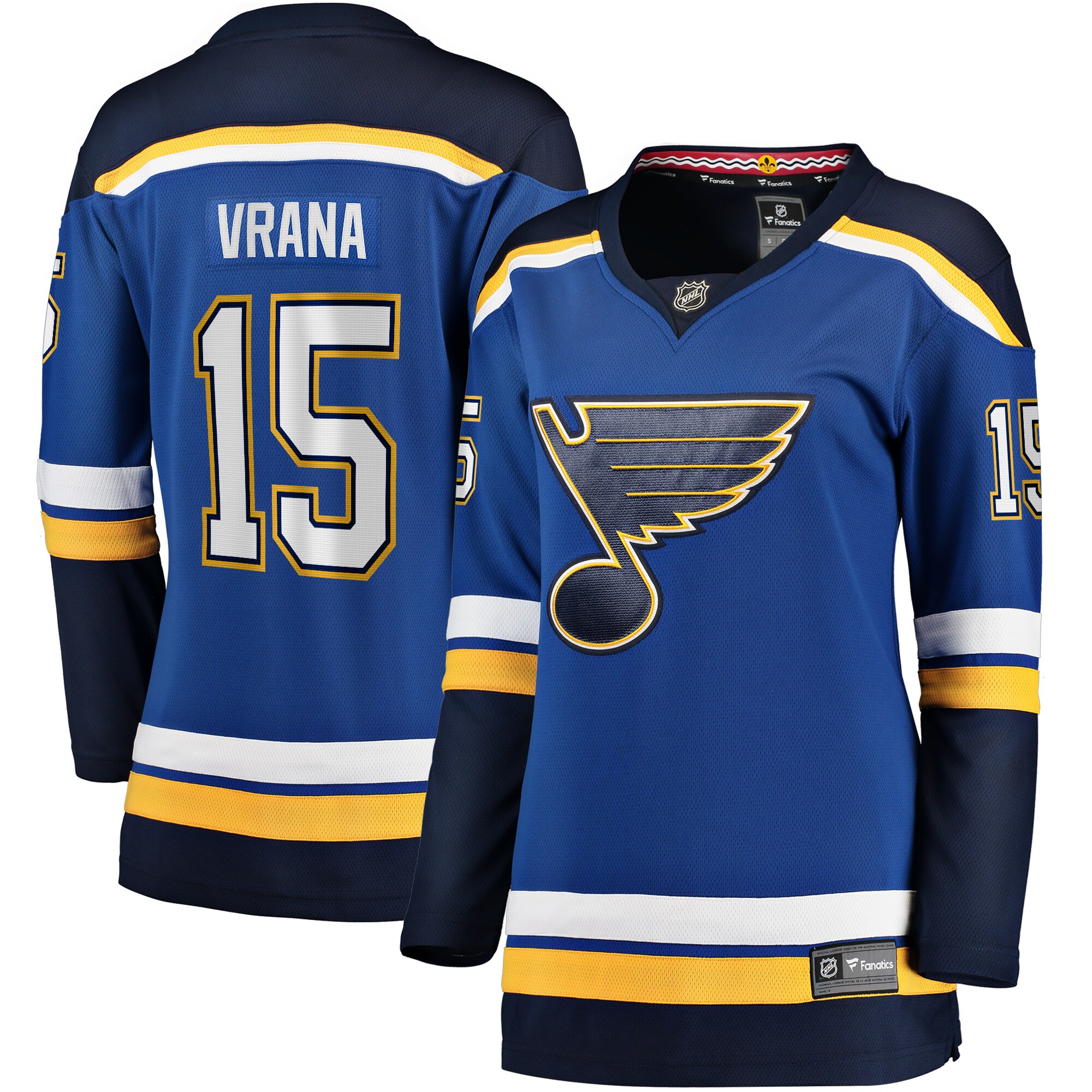 Jakub Vrana St.Louis Blues Women's Home Breakaway Jersey - Blue