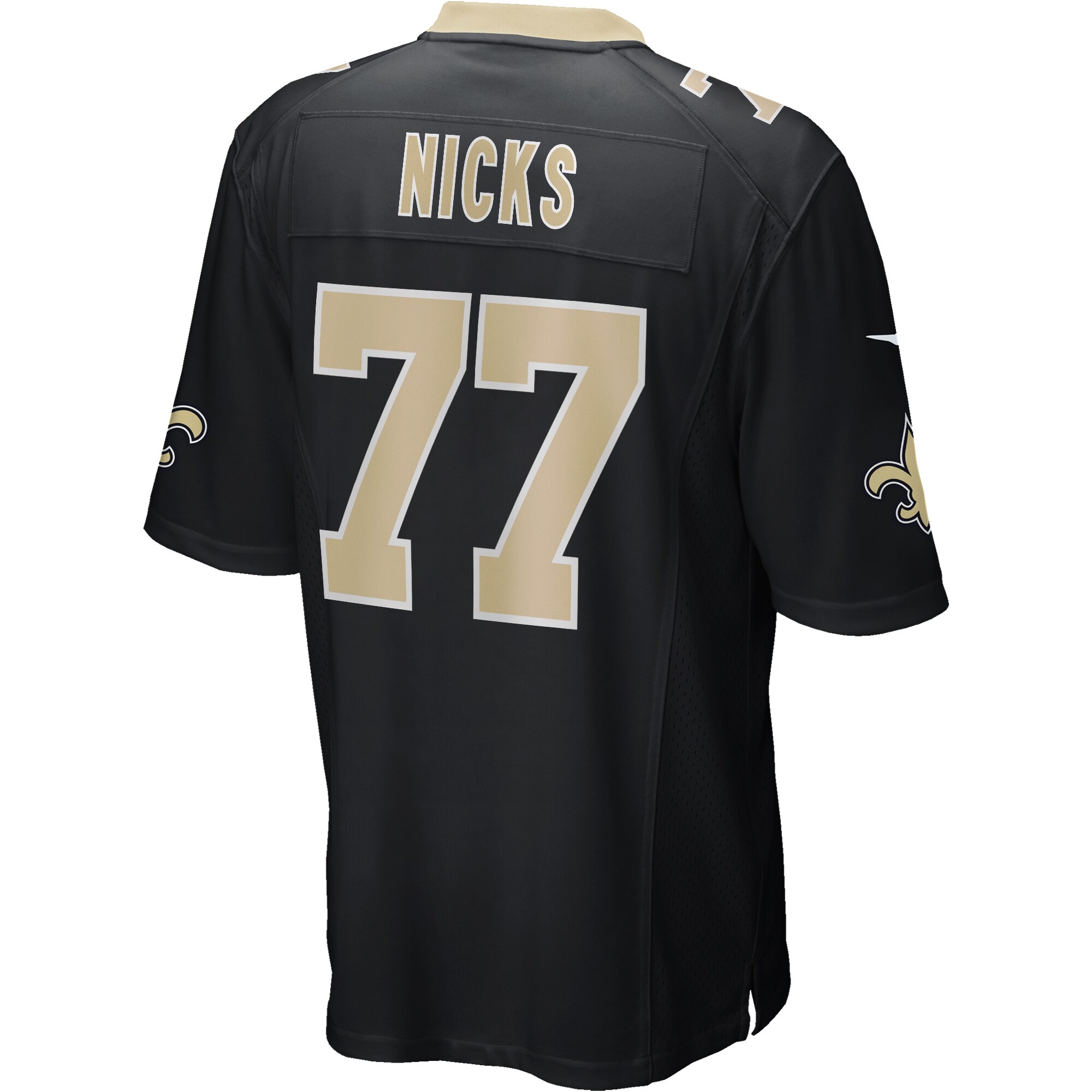Carl Nicks New Orleans Saints Game Retired Player Jersey - Black