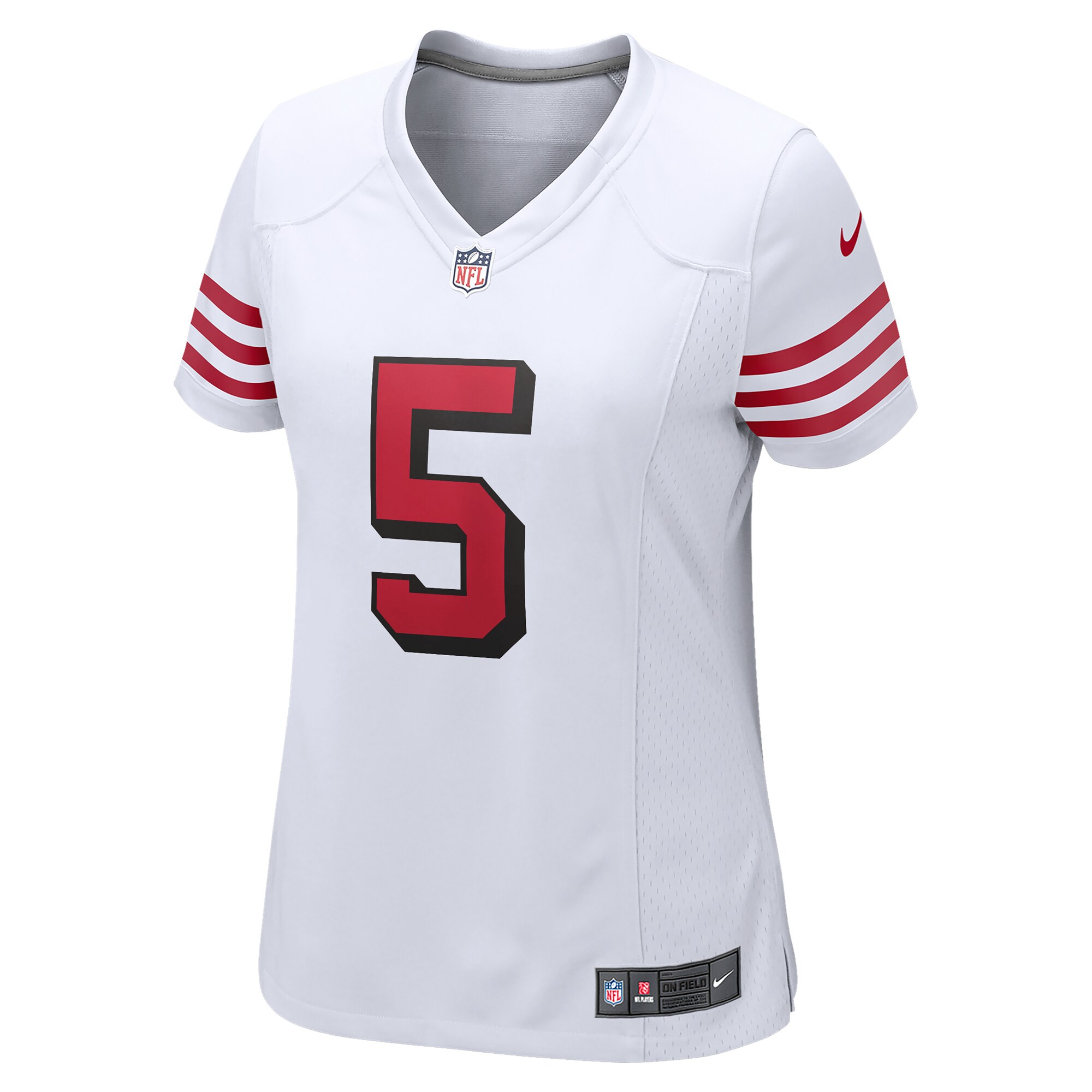 Trey Lance San Francisco 49ers  Women's Alternate Game Jersey - White