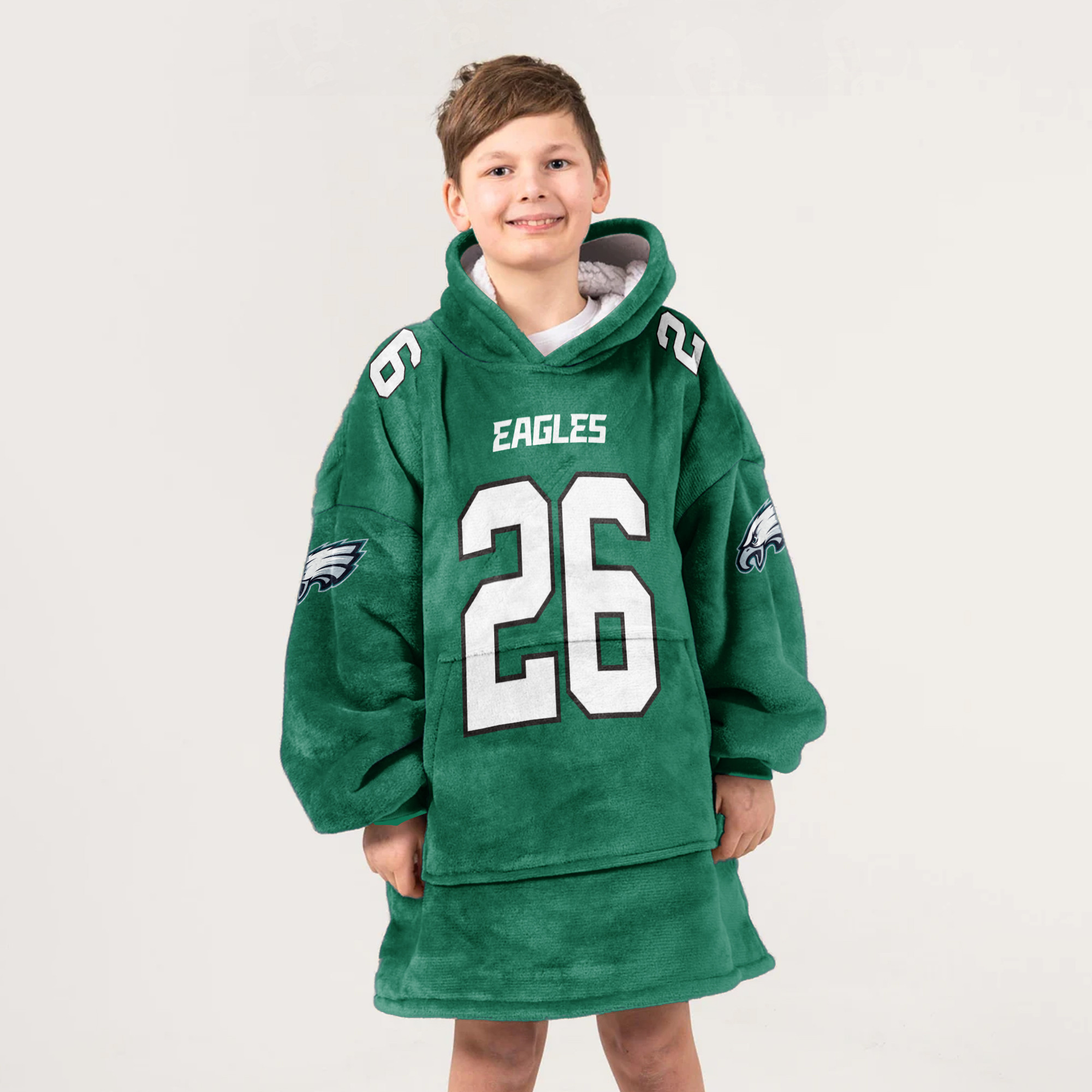 Adult S.B 26 Philadelphia Football Unisex Blanket Hoodie