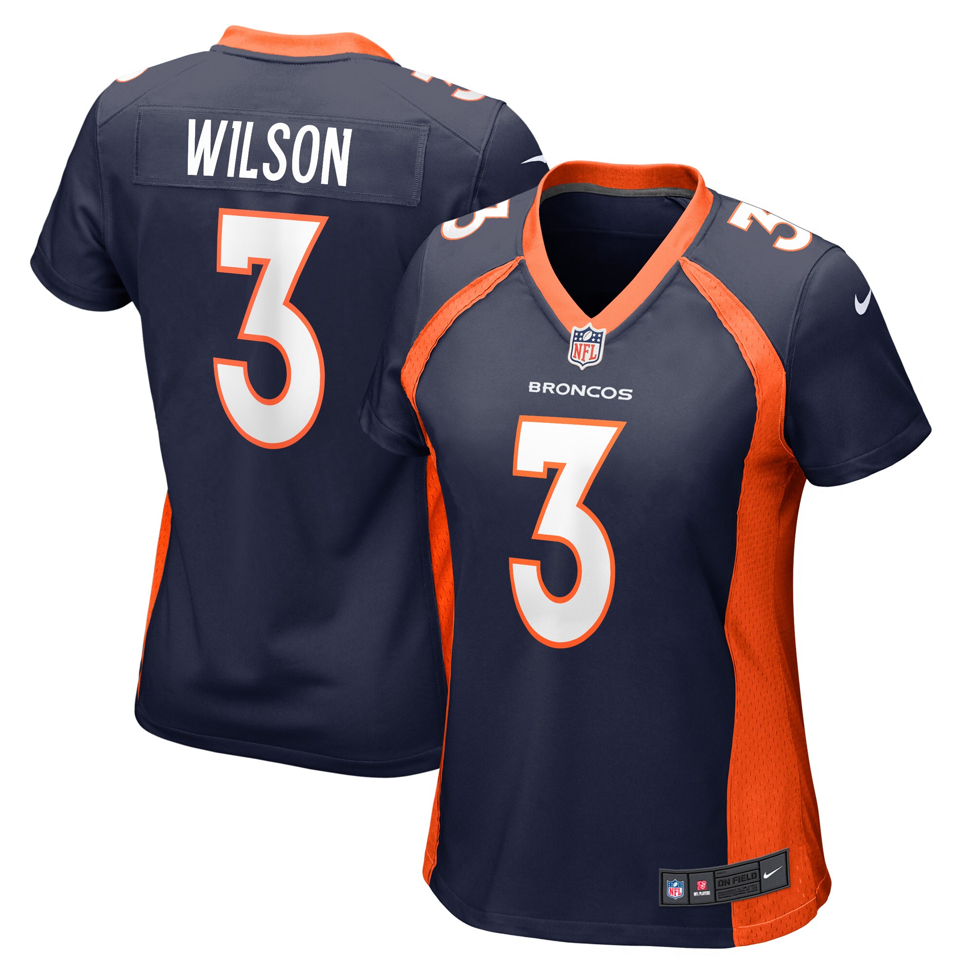 Russell Wilson Denver Broncos  Women's Alternate Game Jersey - Navy